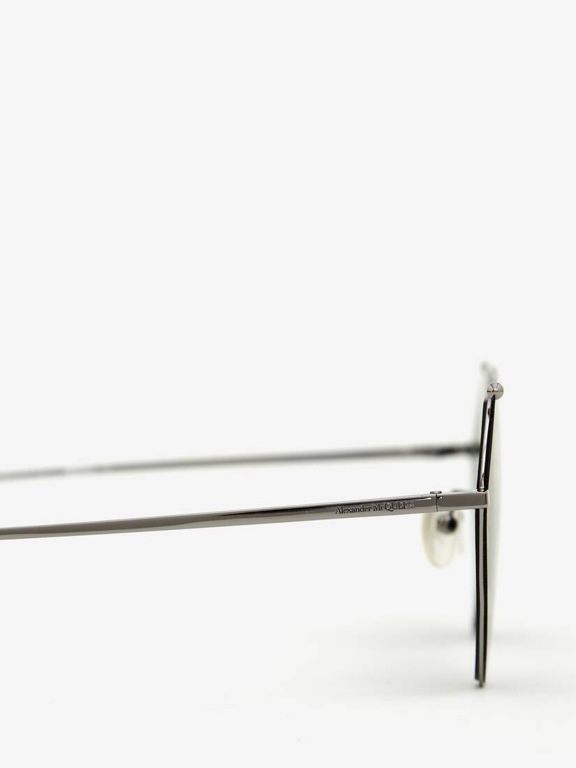 Top Piercing Sunglasses in Ruthenium - 4