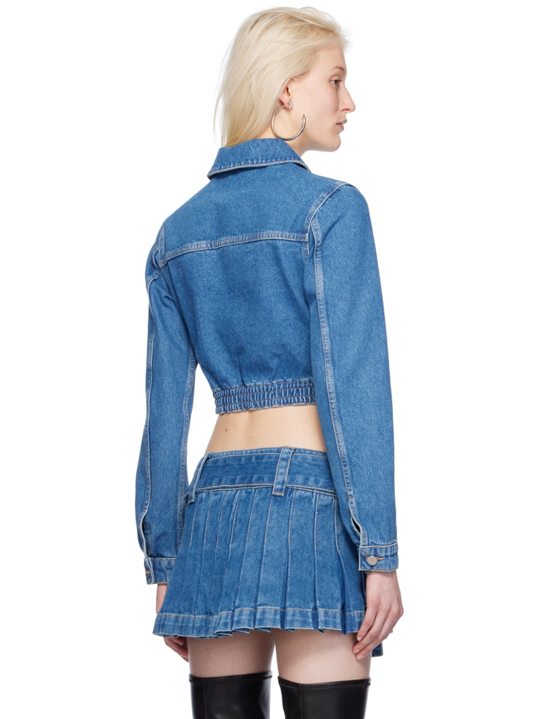 Blue Corset Denim Jacket - 3