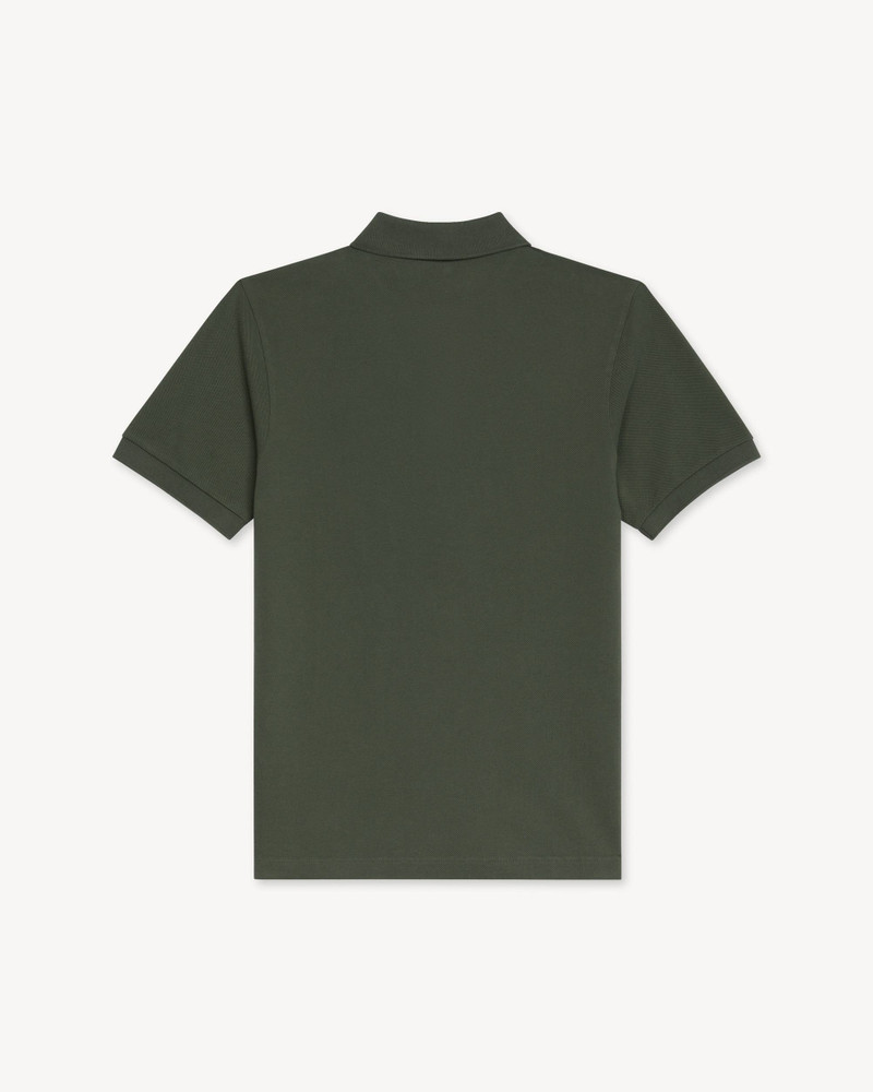 KENZO 'KENZO Paris Frame' embroidered slim polo in cotton outlook