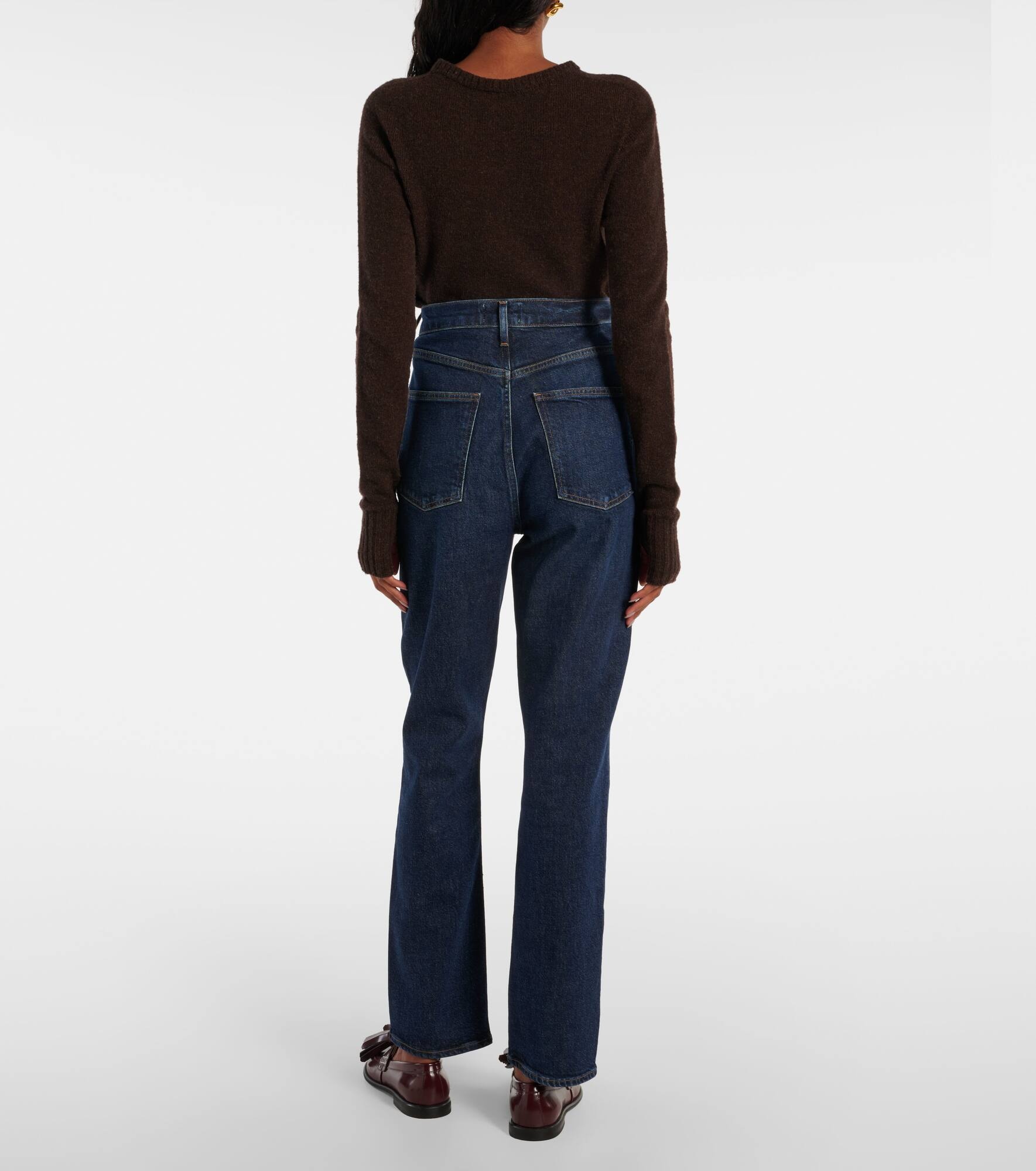 Stovepipe high-rise straight jeans - 3