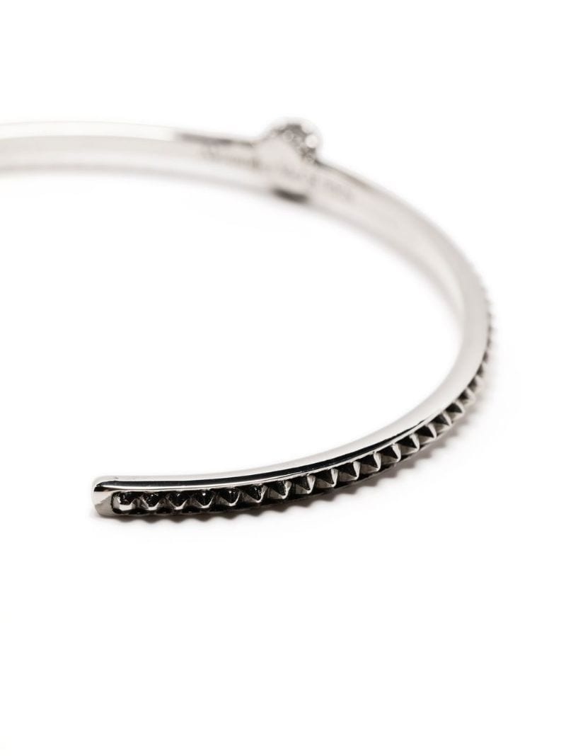 studded skull cuff bracelet - 3