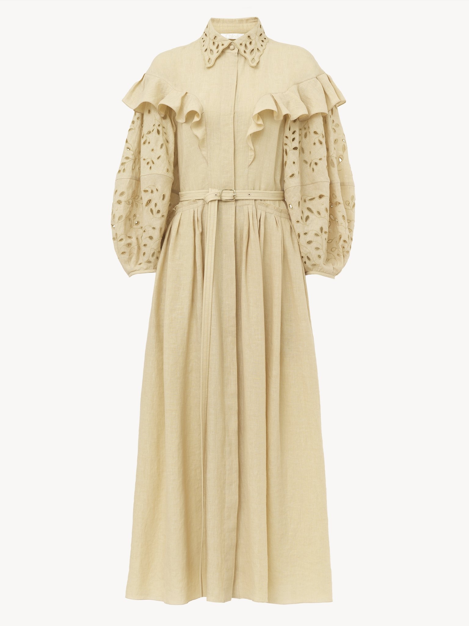 BALLOON-SLEEVE DRESS - 4