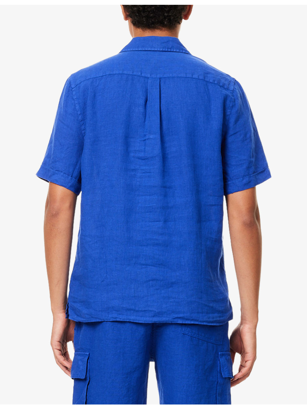 Charli brand-embroidered linen shirt - 4