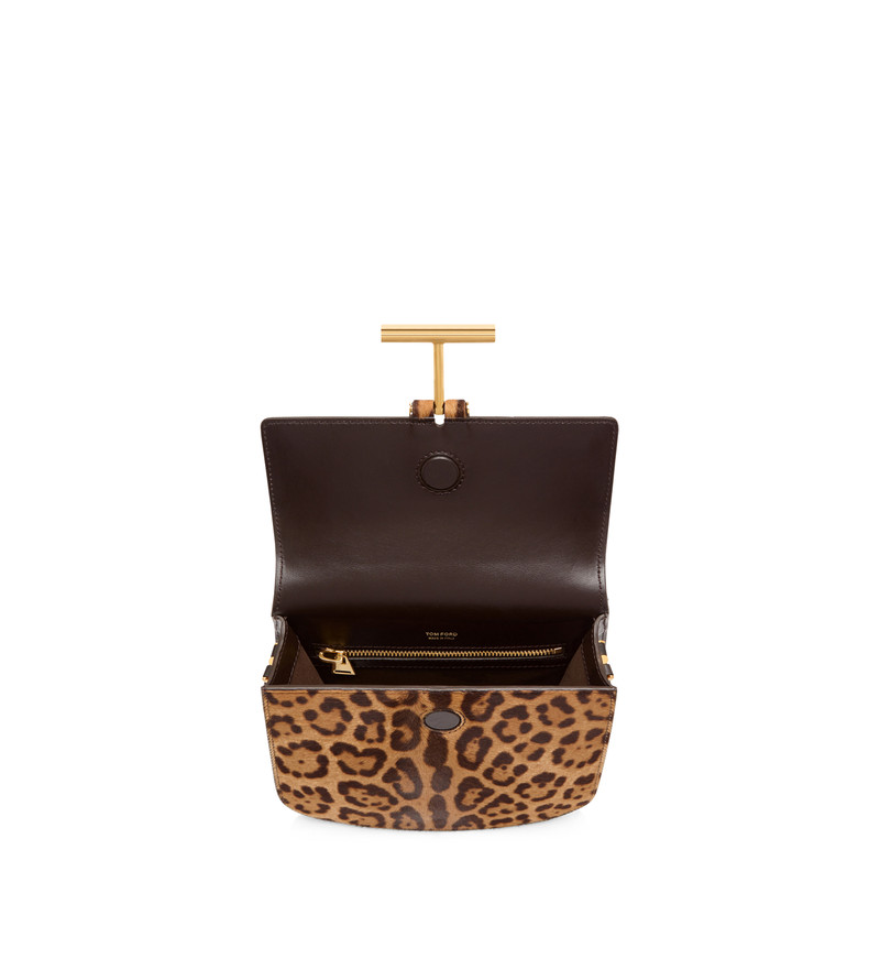 LEOPARD PRINT HAIR CALF AND SMOOTH LEATHER TARA MINI CROSSBODY 4