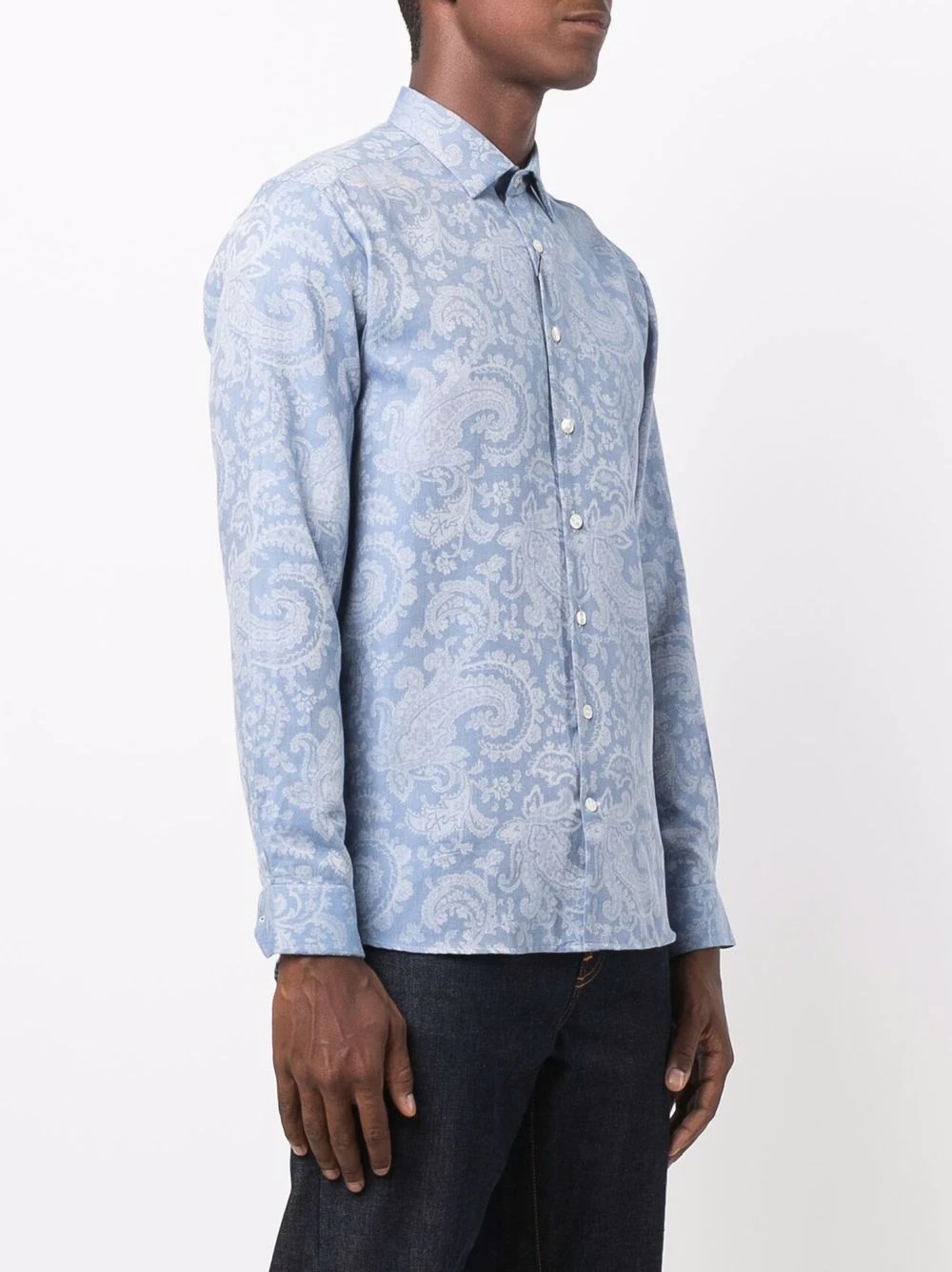 Floral-Paisley Jacquard cotton shirt - 3