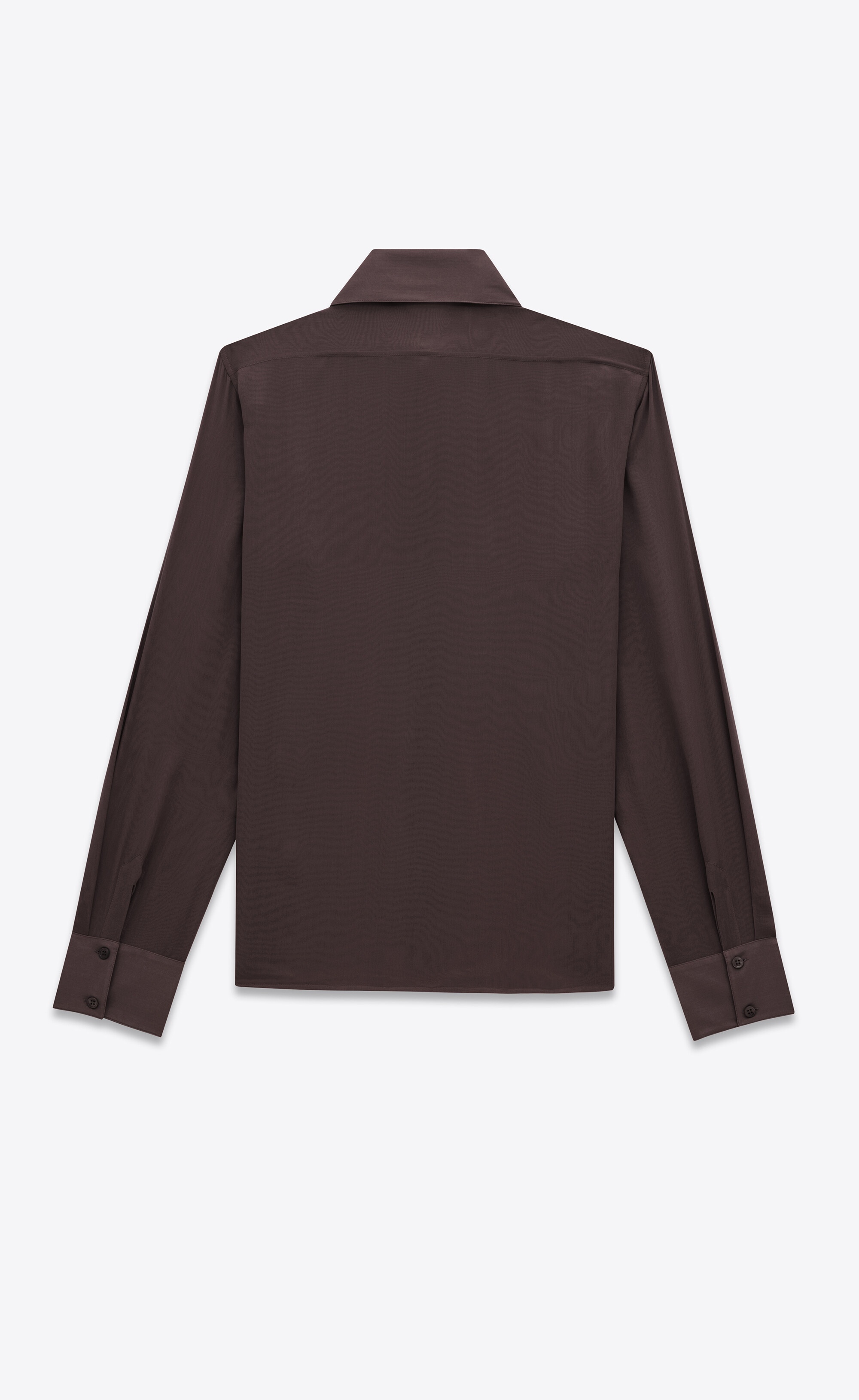 SAINT LAURENT shirt in silk crepe muslin | REVERSIBLE