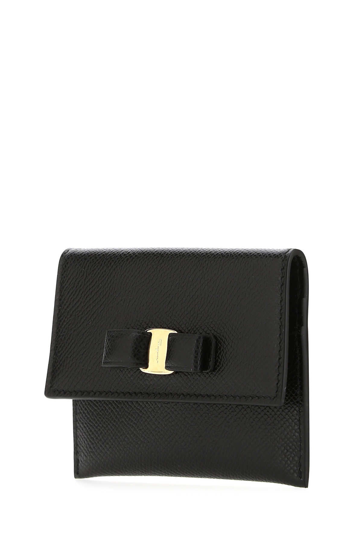 Salvatore Ferragamo Women Black Leather Card Holder - 2