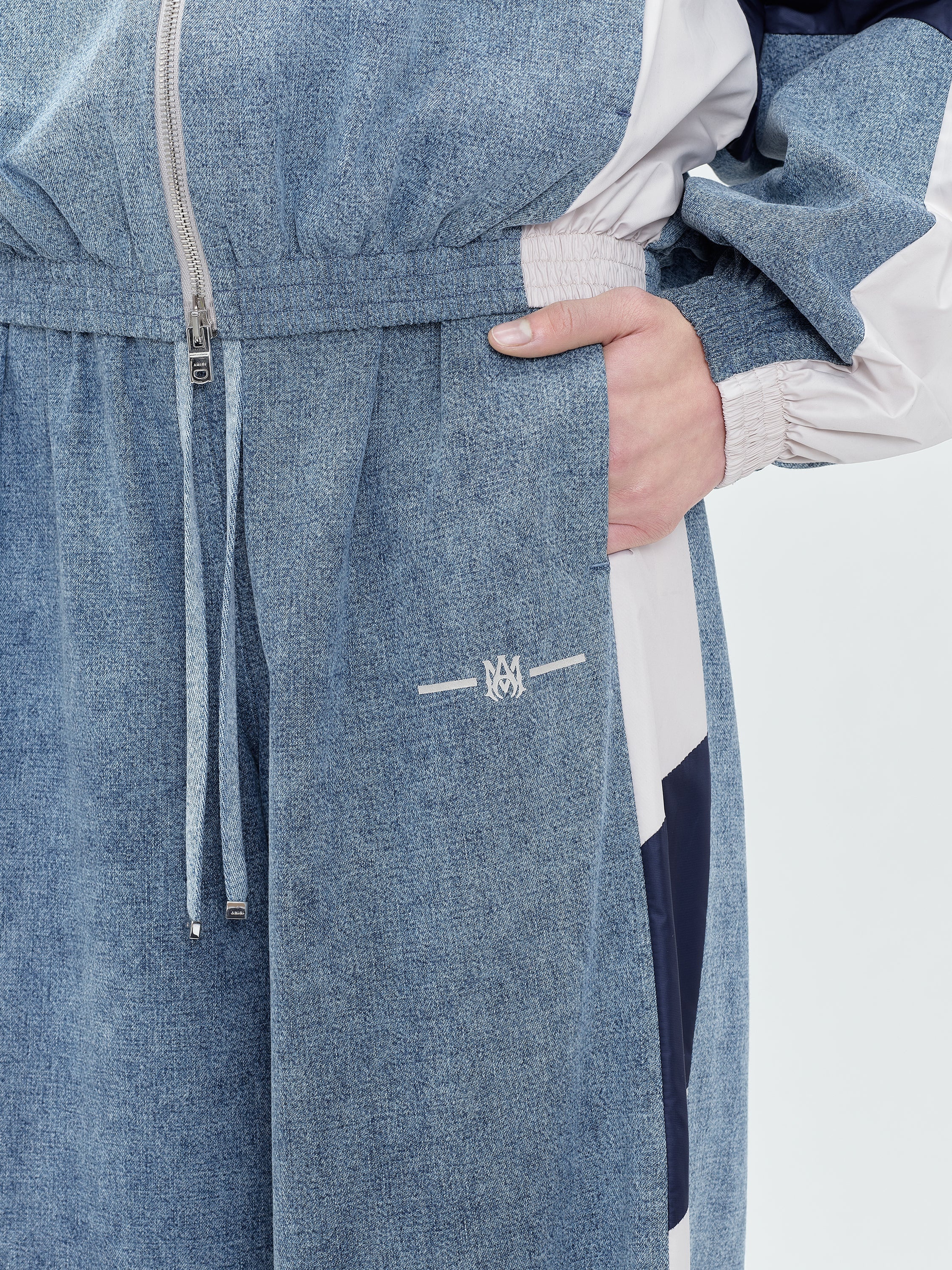 M.A. CHAMBRAY TRACK PANTS - 6