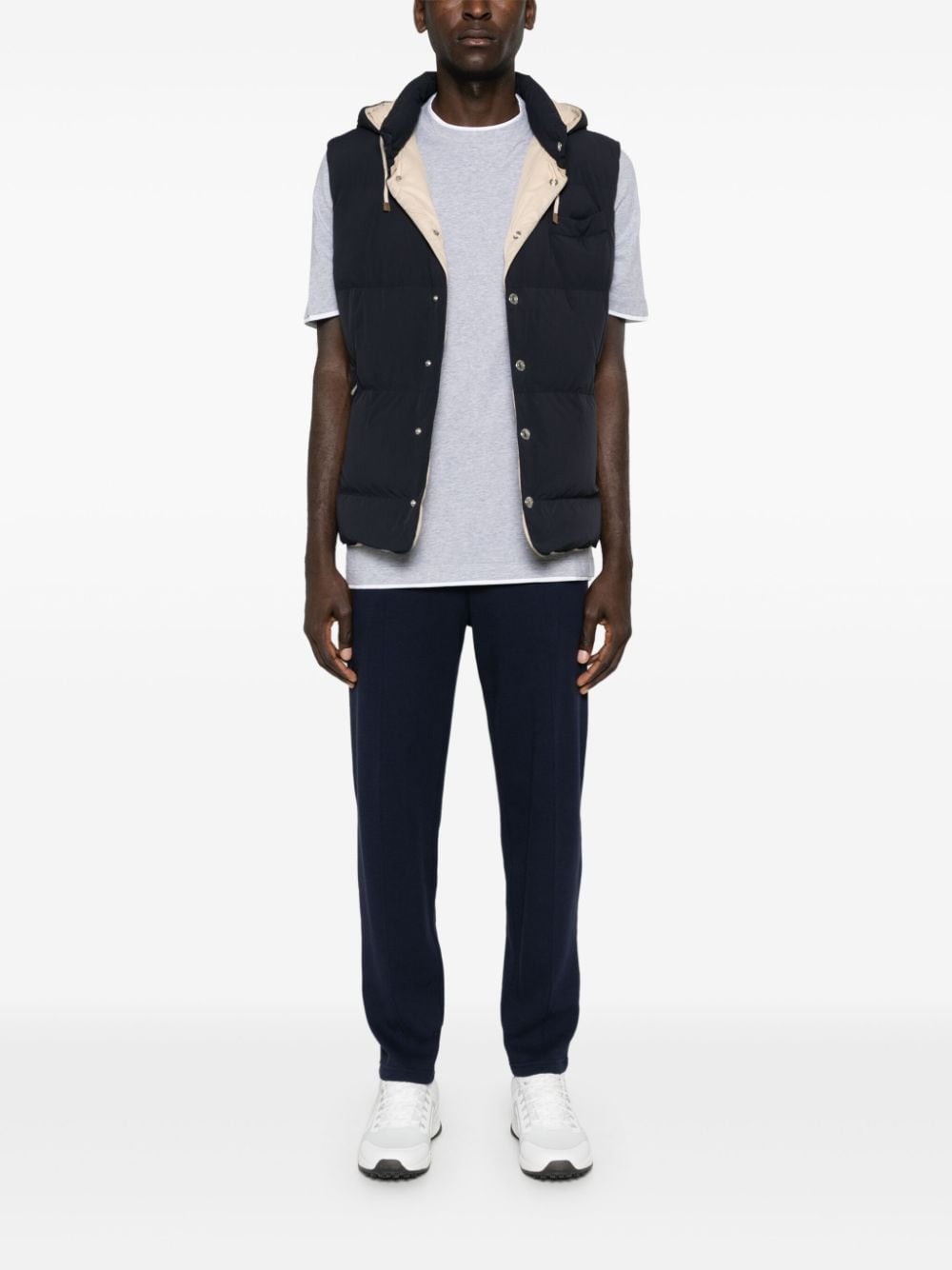 layered cotton T-shirt - 2
