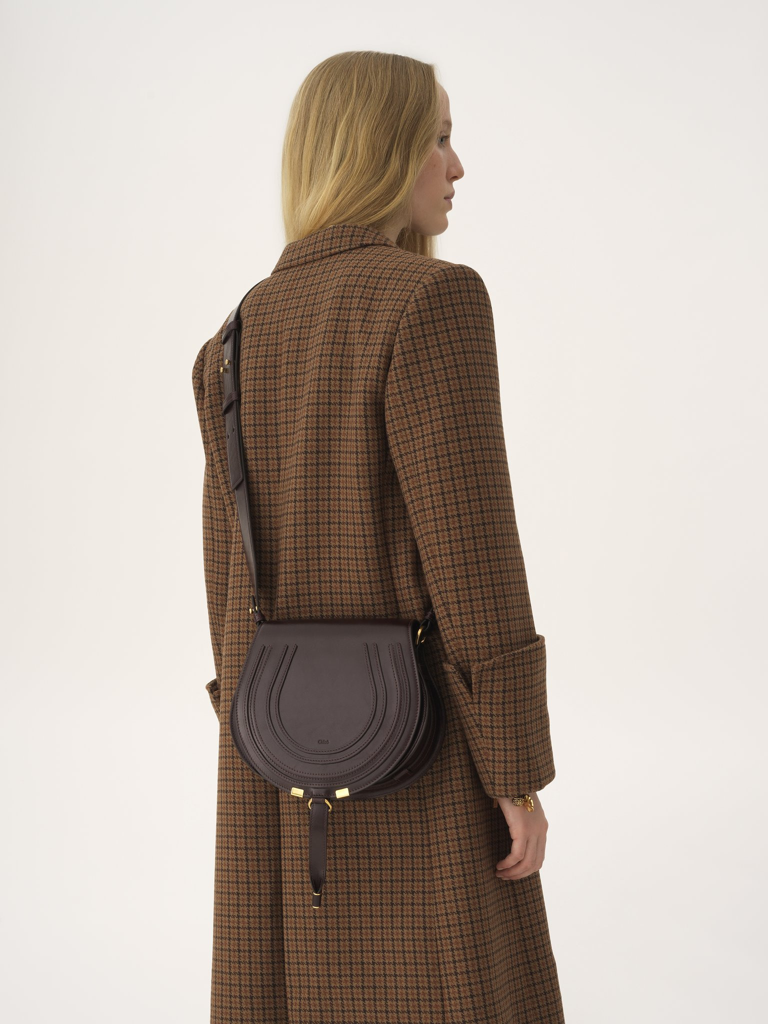 MARCIE SADDLE BAG IN SHINY LEATHER - 2