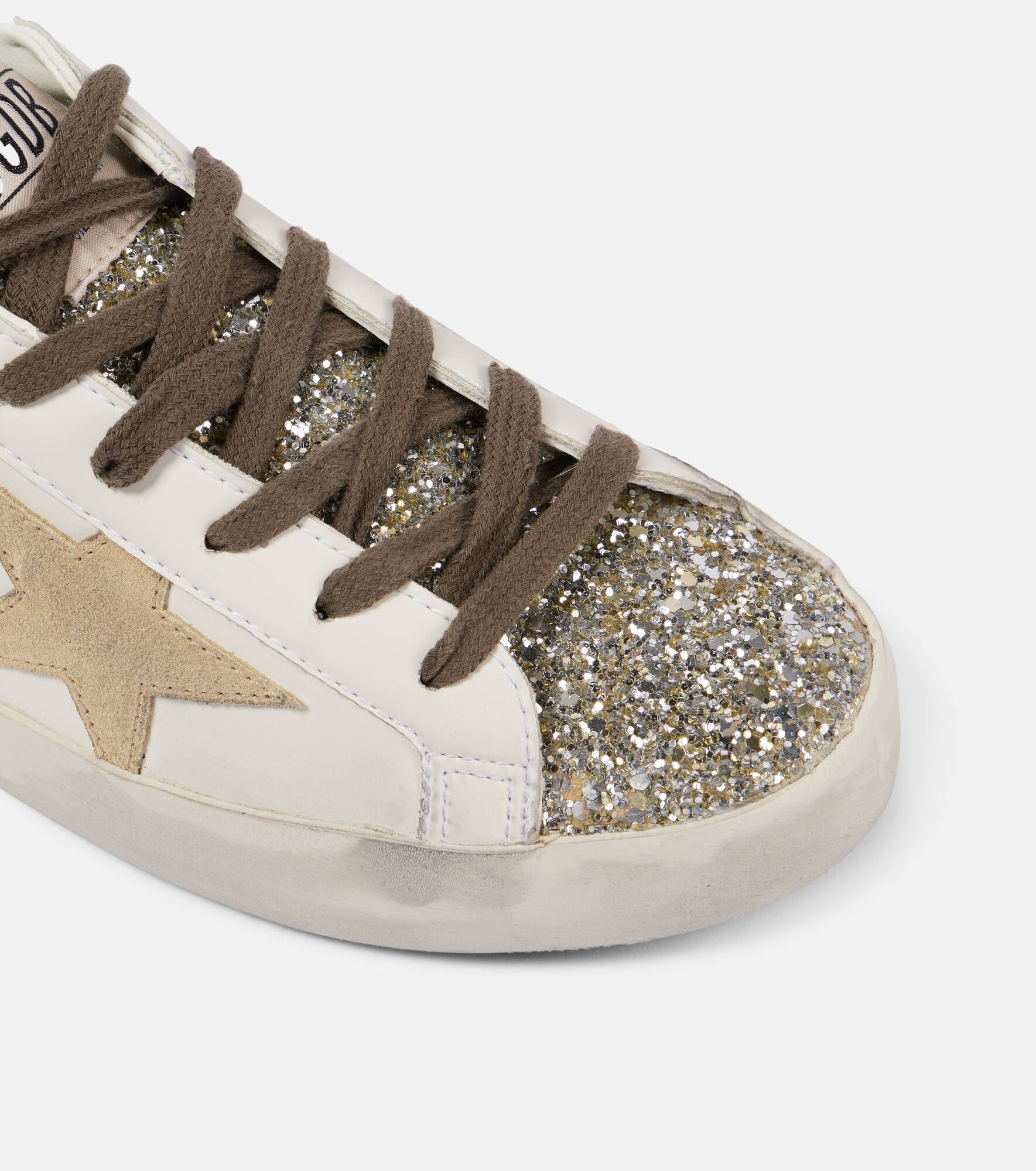 Super-Star glitter leather sneakers - 6