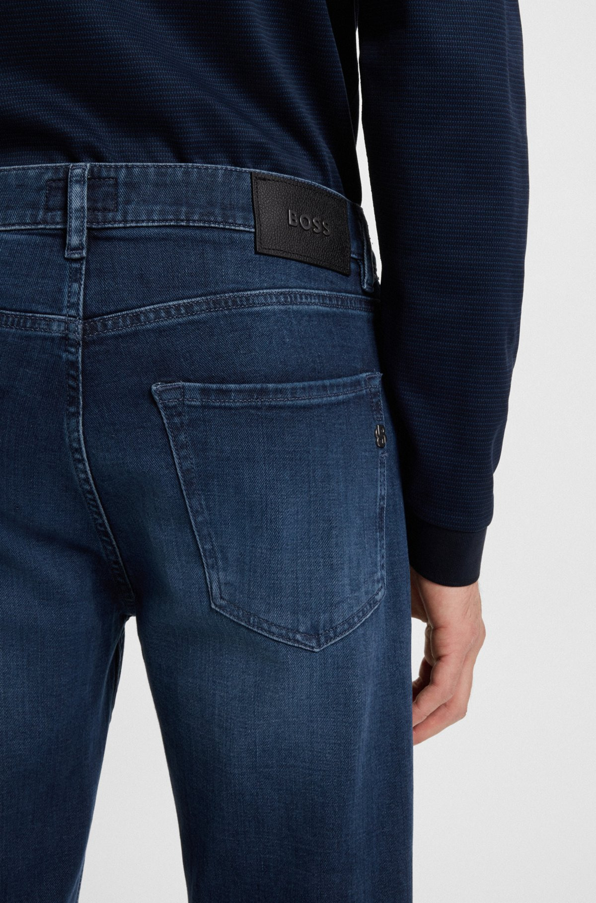 MAINE REGULAR-FIT JEANS IN BLUE SOFT-TOUCH DENIM - 5