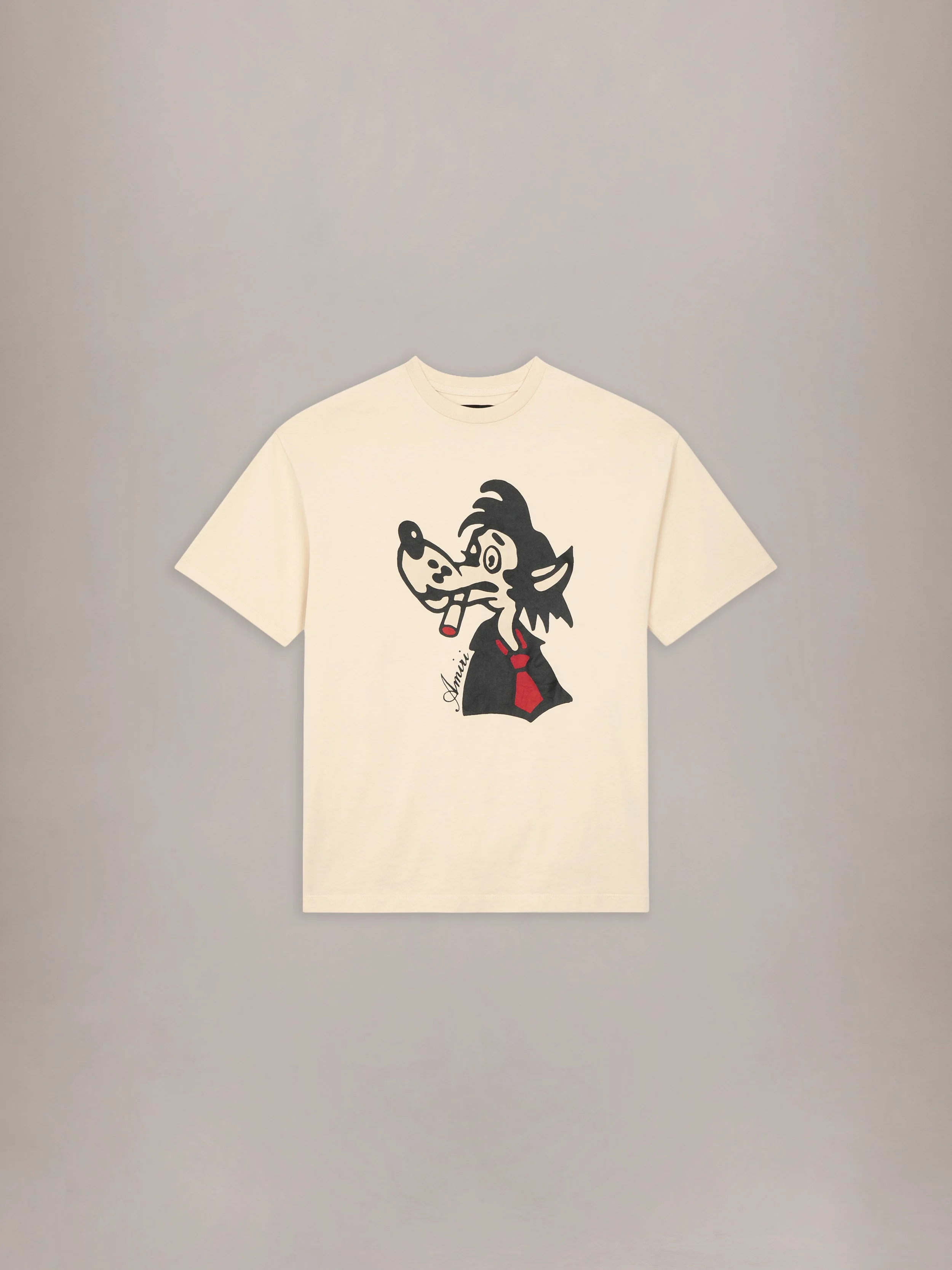 SMOKING WOLF OVERSIZED TEE - 1