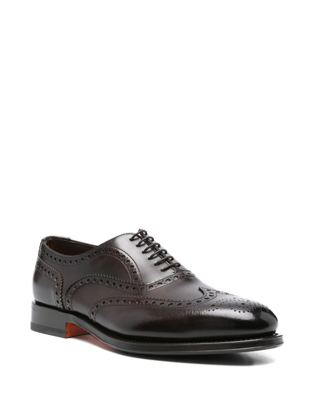 leather brogue oxford shoes - 2