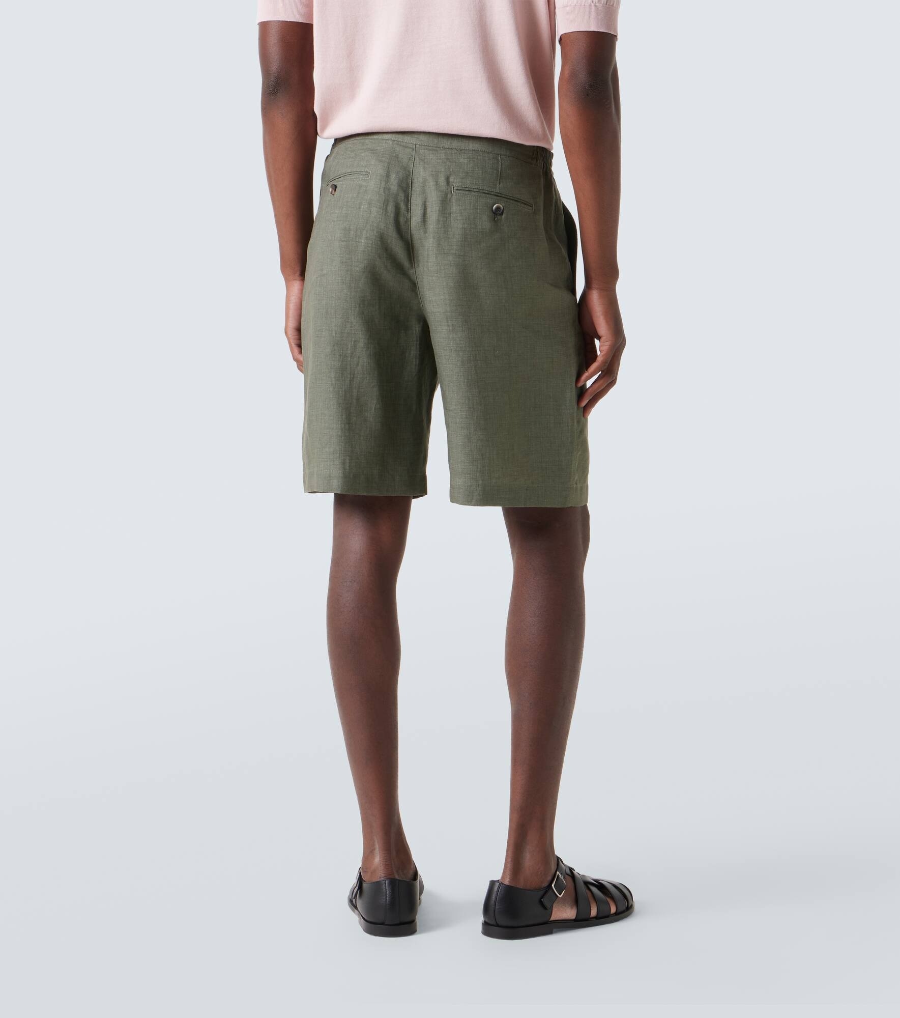Nolan linen Bermuda shorts - 4