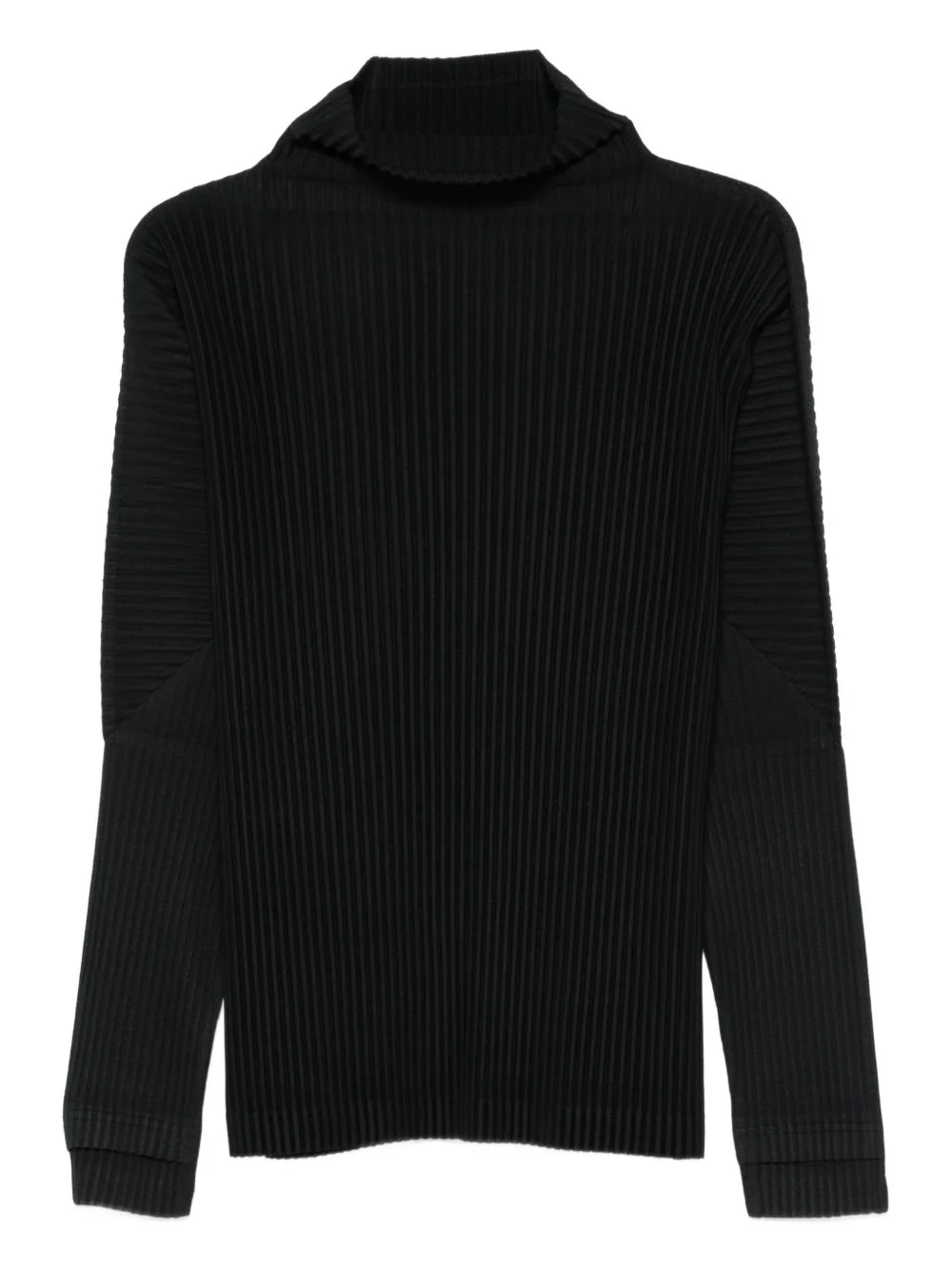 roll-neck ribbed top - 1