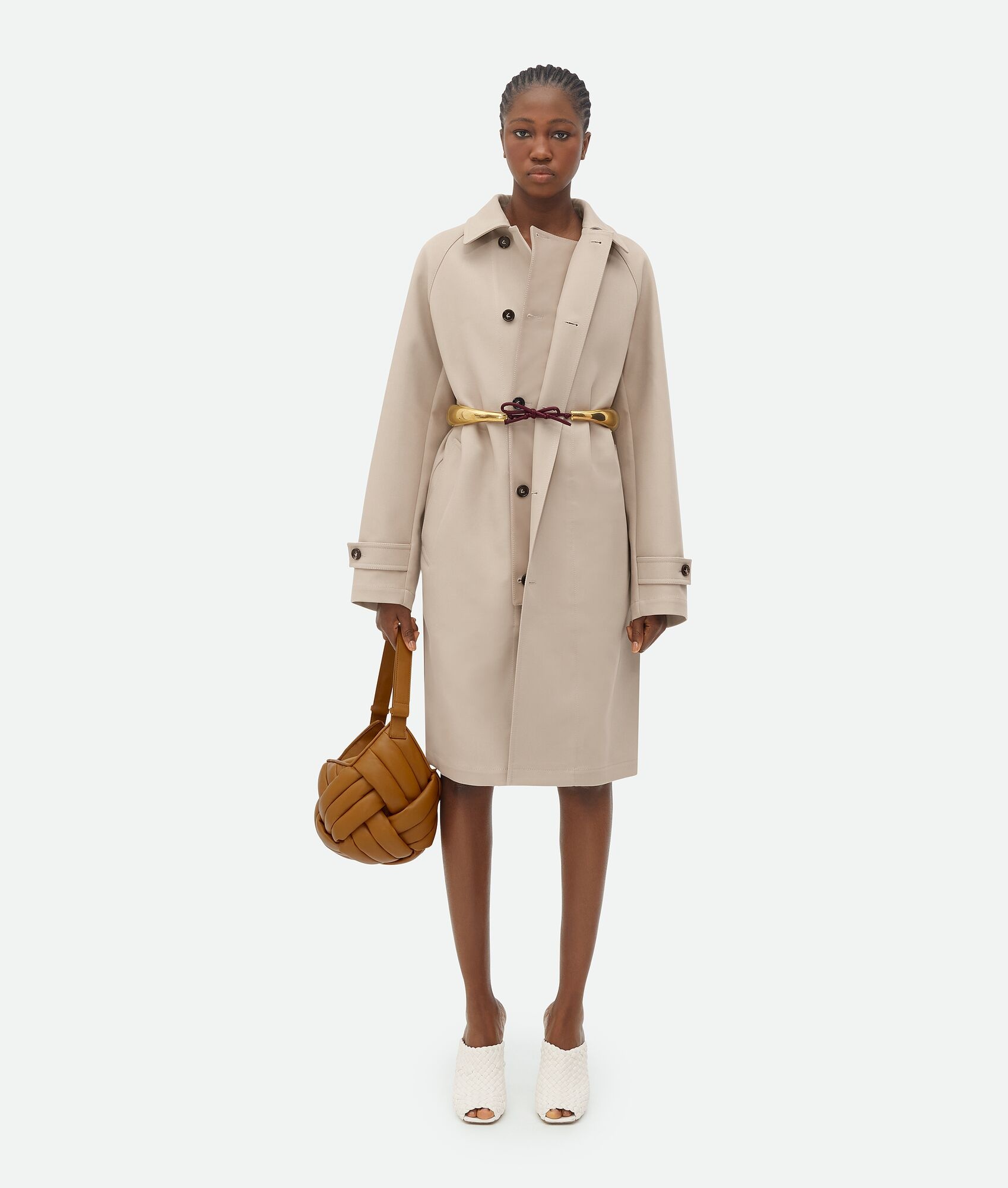 Bonded Wool And Cotton Coat - 4