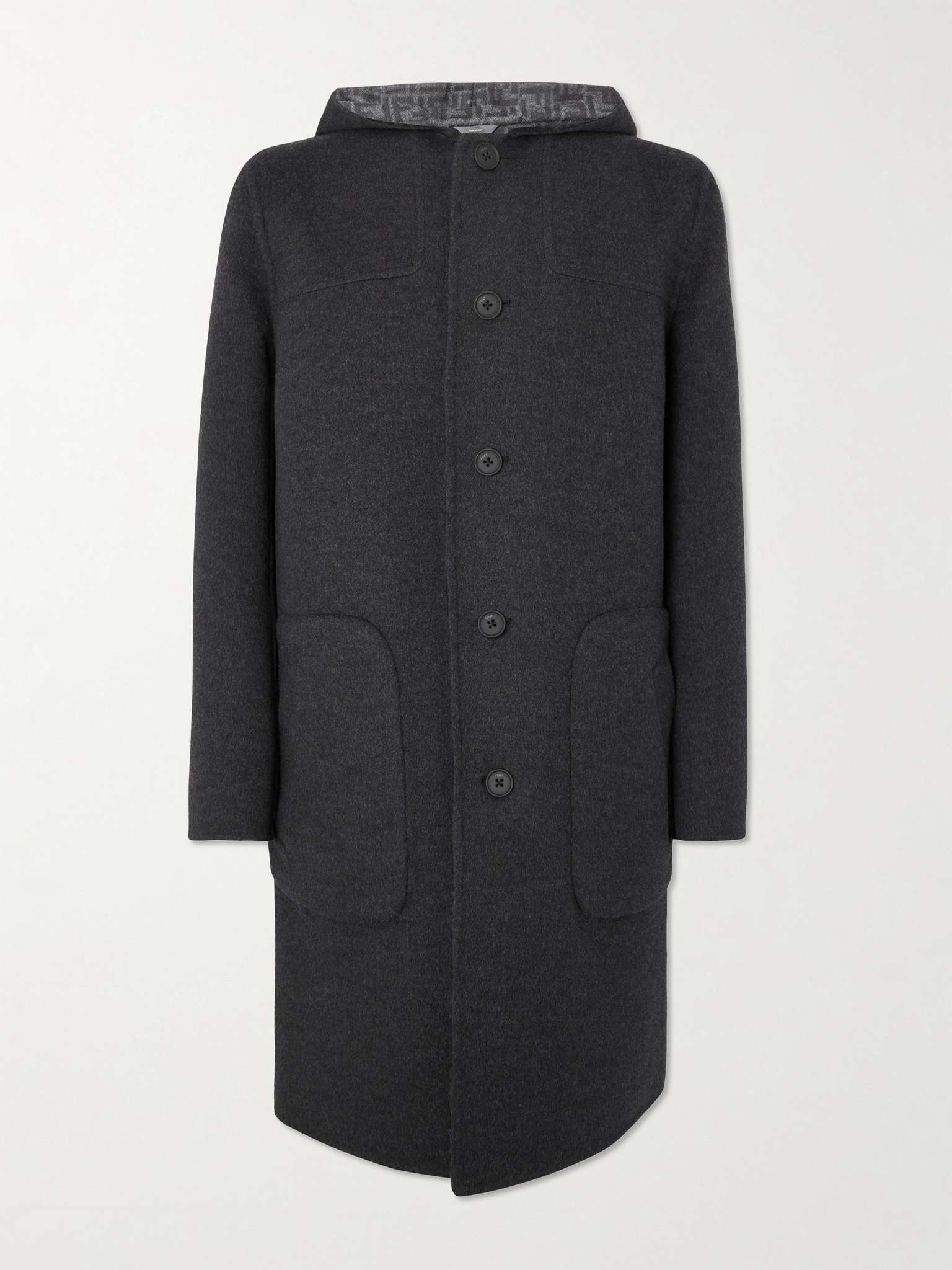 Montgomery Reversible Logo-Print Wool-Blend Coat - 1