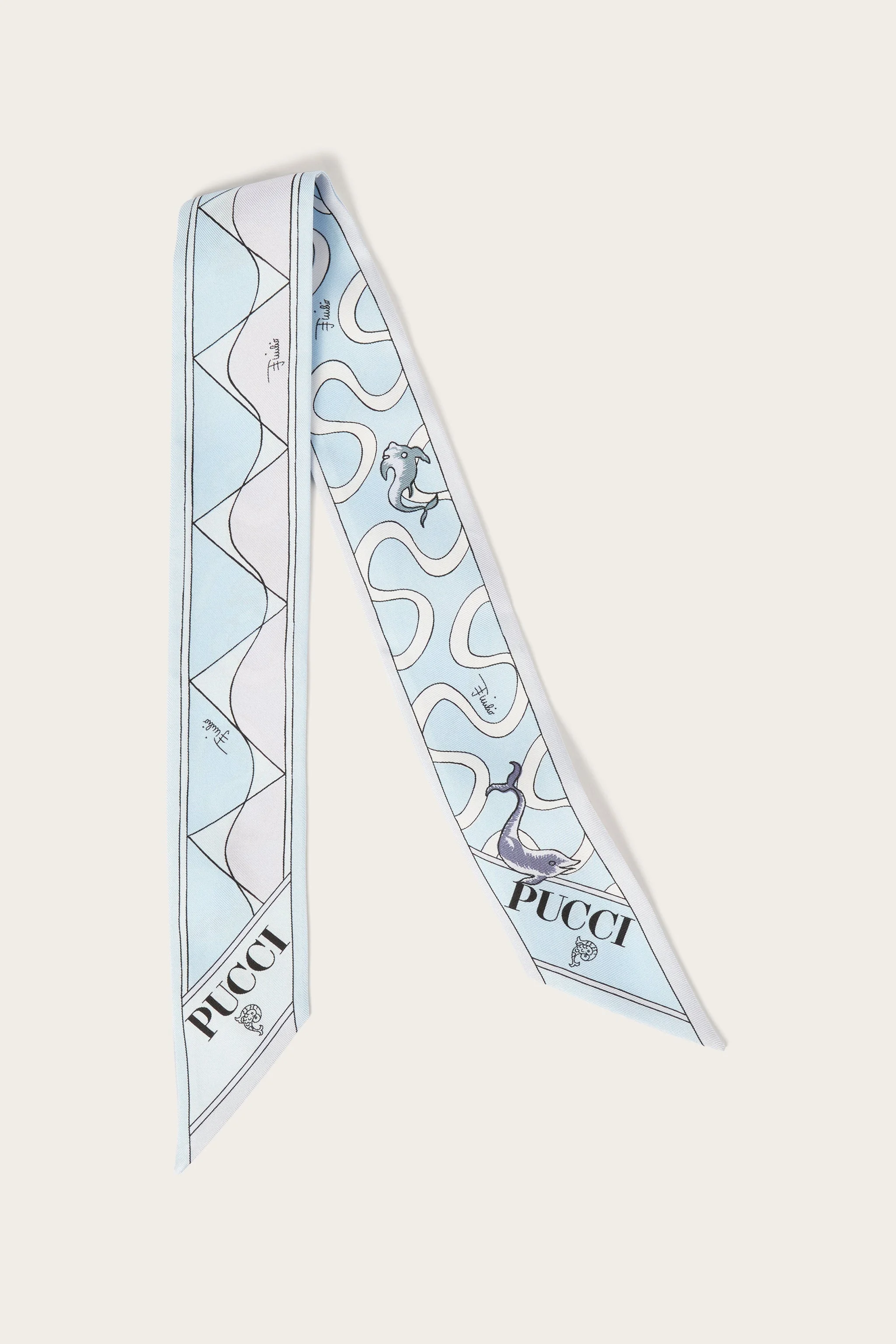 MIXED PRINT SILK BANDEAU - 1