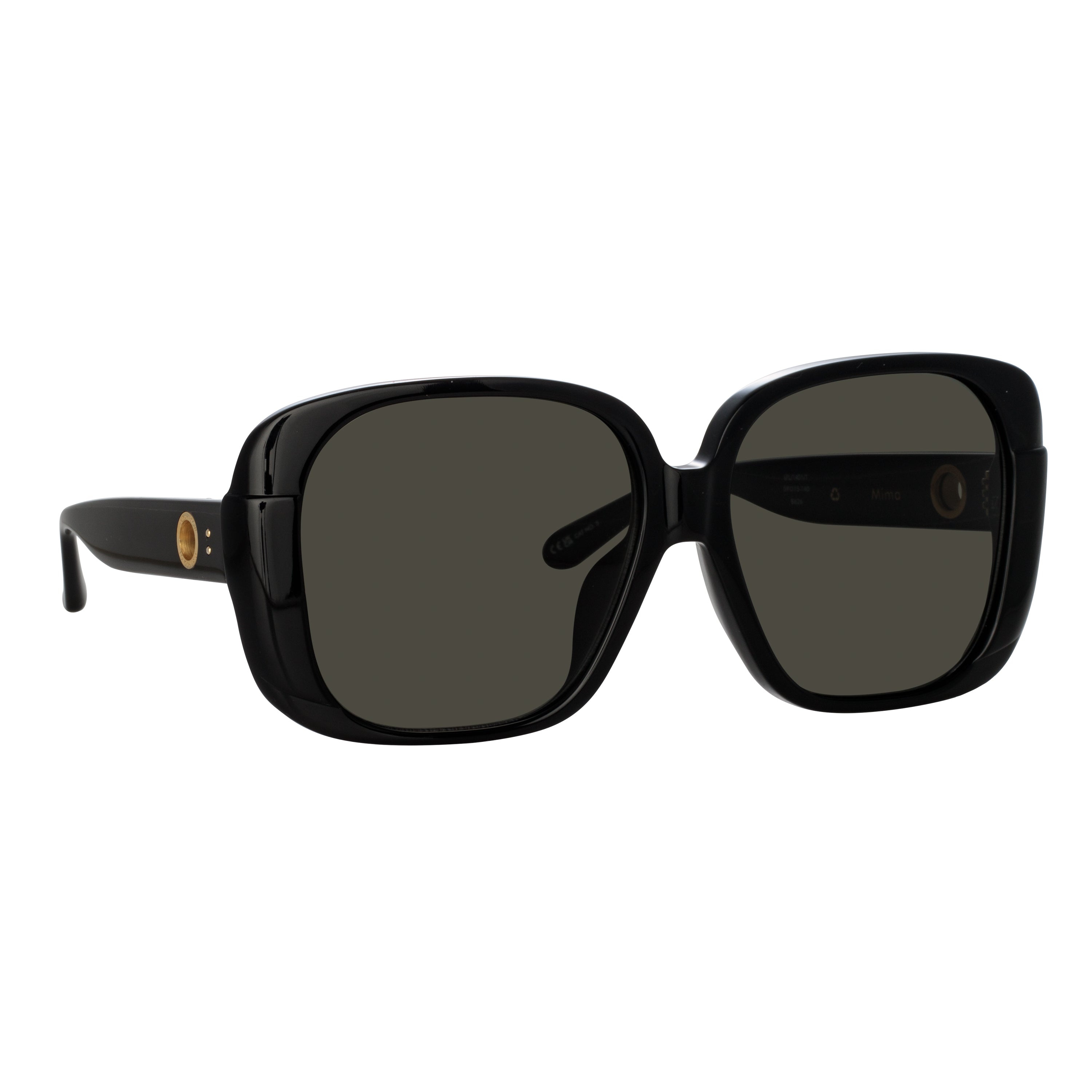 MIMA OVERSIZED SUNGLASSES IN BLACK - 3