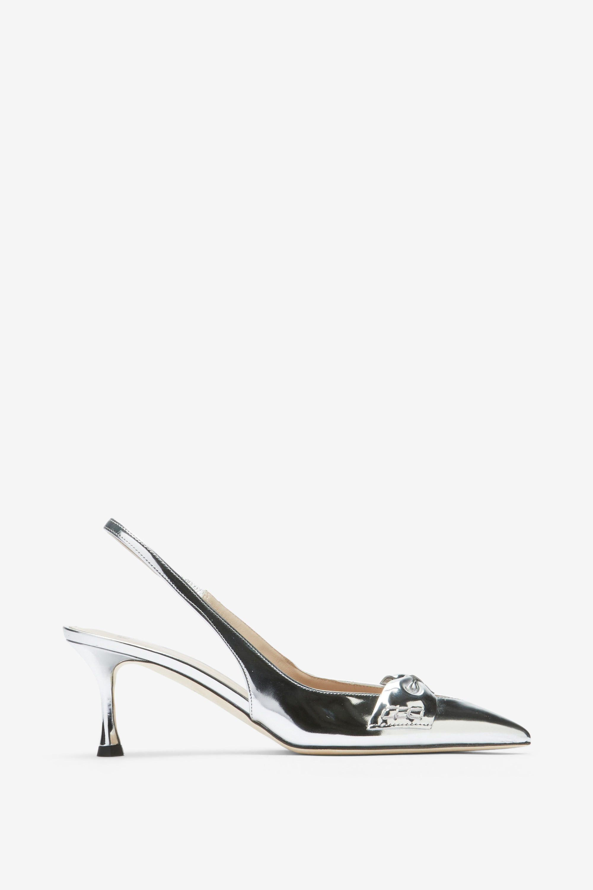 BOW-EMBELLISHED SLINGBACK PUMPS - 1