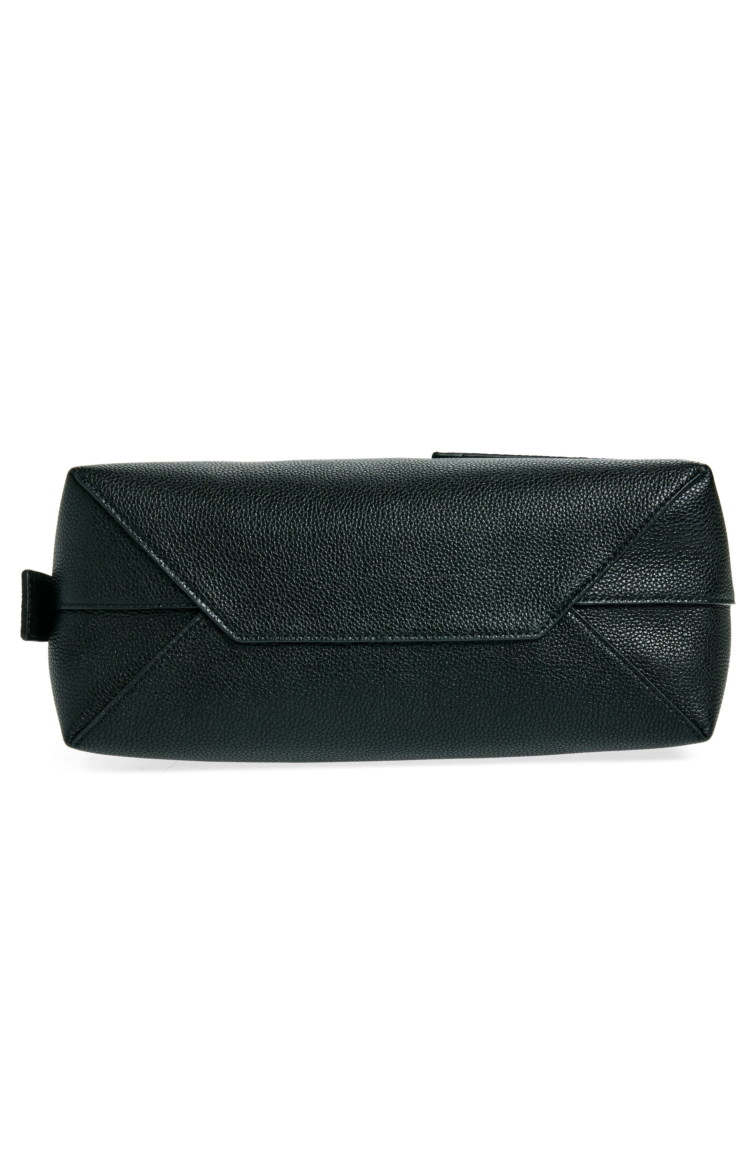 Balenciaga Small Debit Leather Messenger Bag in 1000 Black at Nordstrom - 5