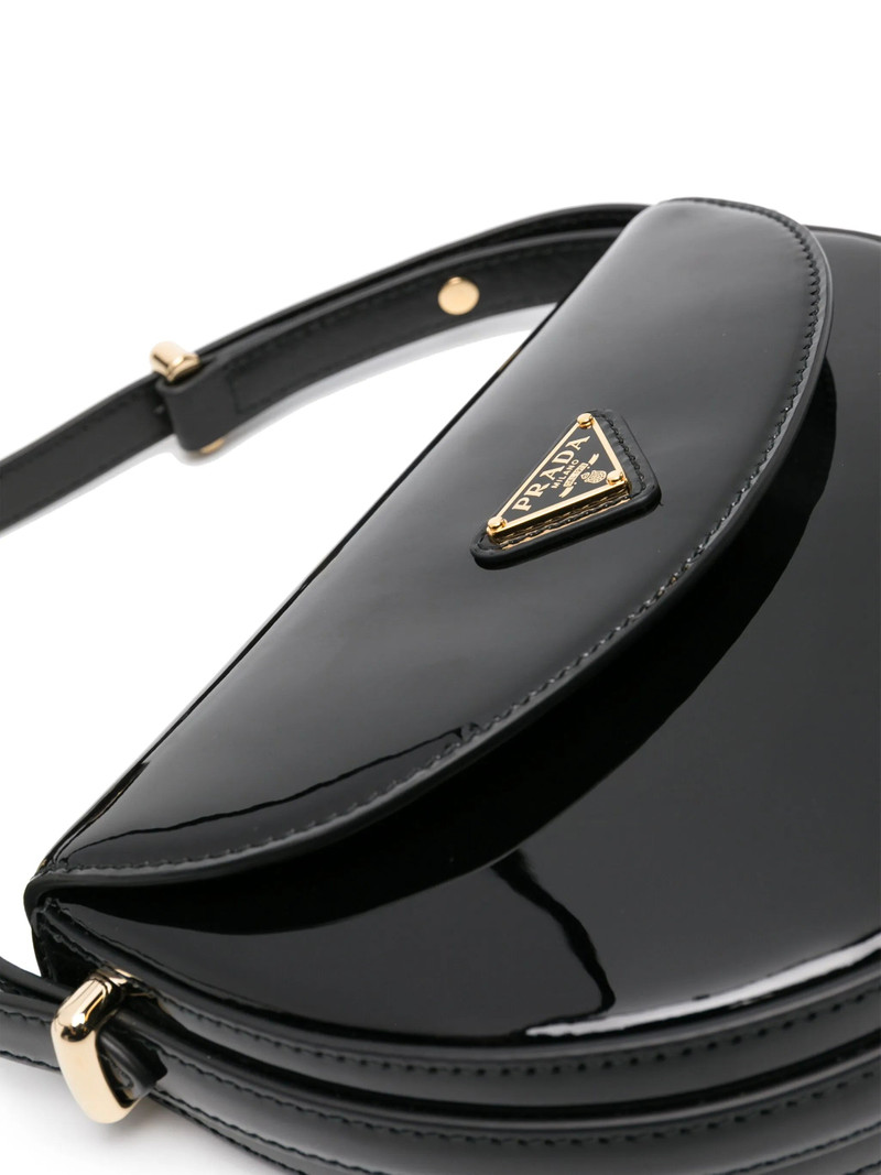 Prada Triangle-logo Patent Leather Shoulder Bag outlook