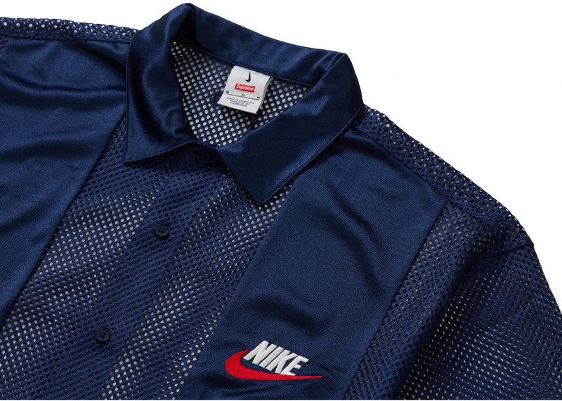 Supreme Supreme Nike Mesh S/S Shirt Navy outlook