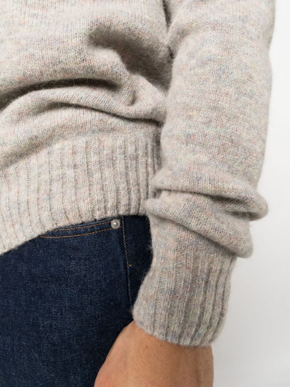 crew-neck wool-blend jumper - 5