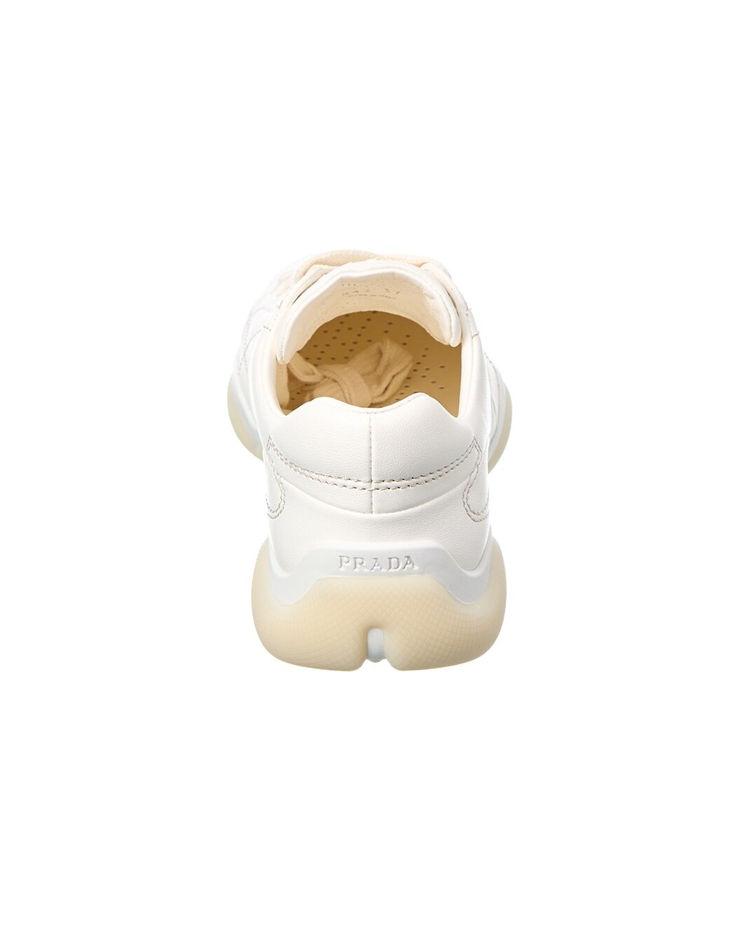 Prada Logo Leather Sneaker - 3
