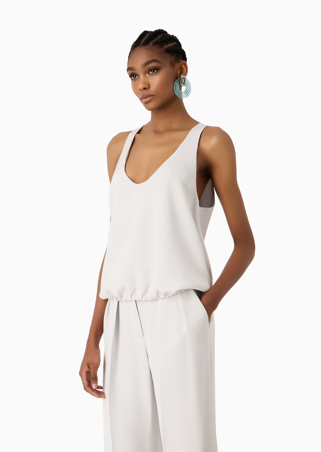 Marocain glittery silk top - 2