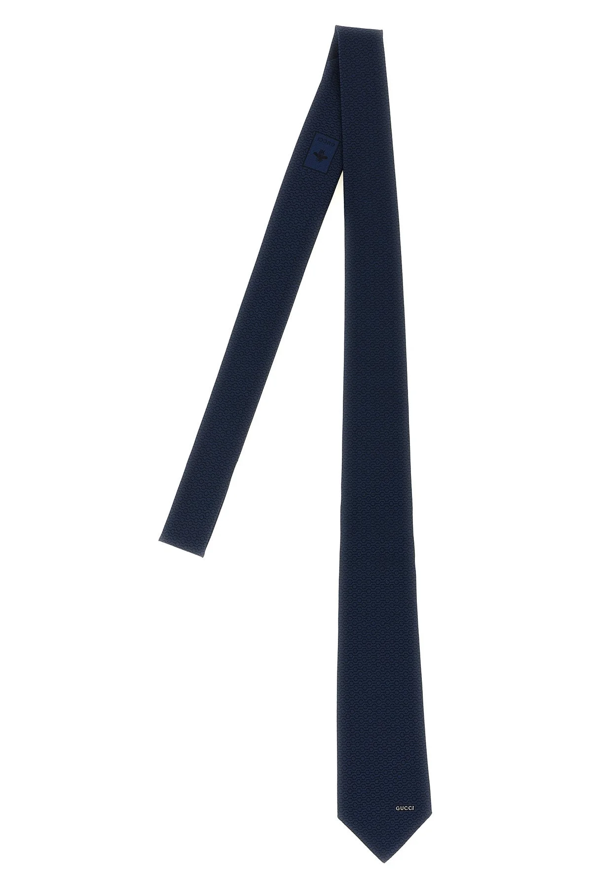 Gucci Silk Jacquard Tie with Signature Bee Detail - 1