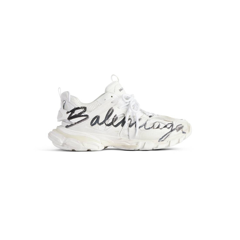 Women's Track Signature Sneaker in White/black - 1