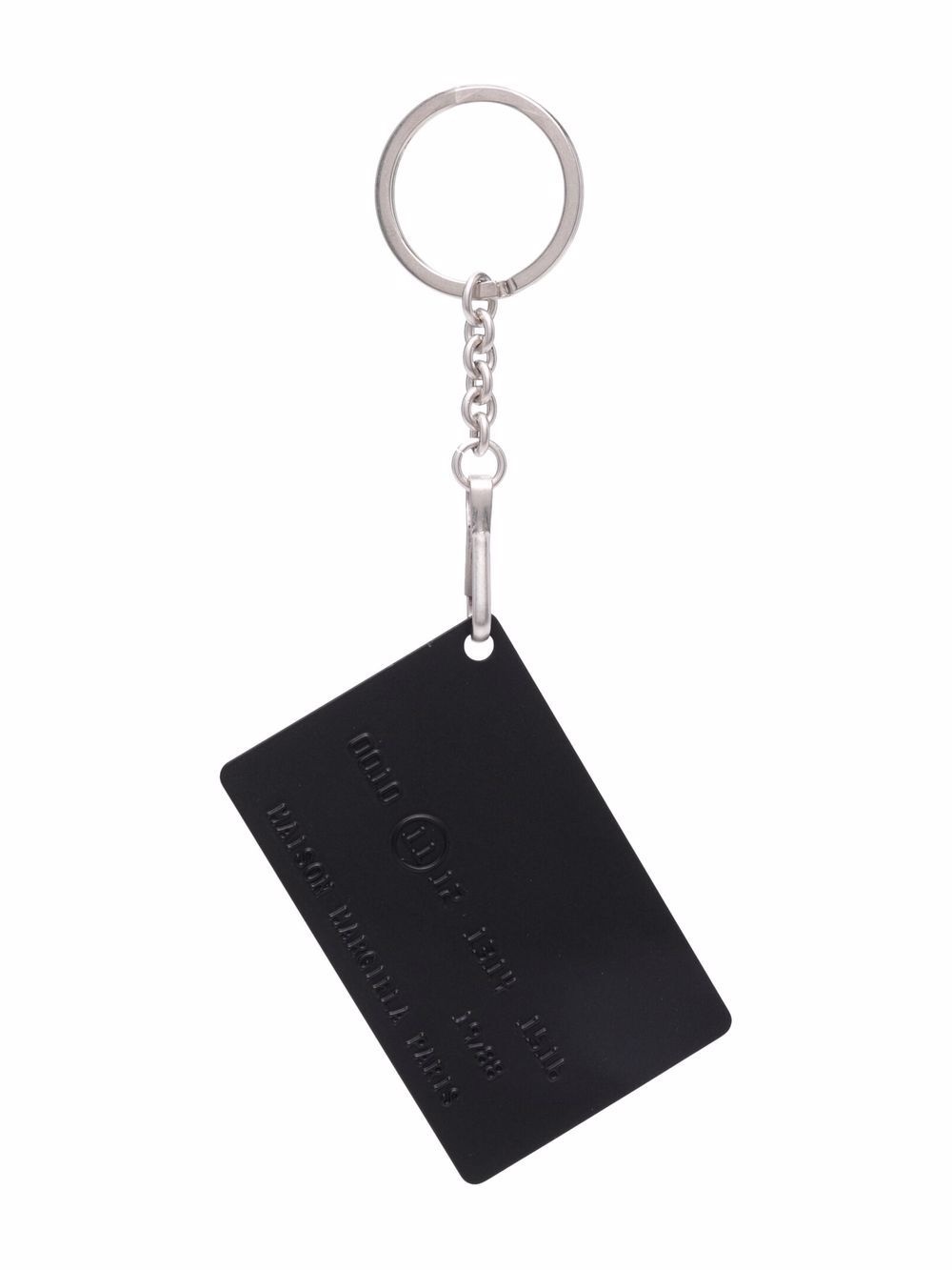 debossed-logo metal keyring - 1