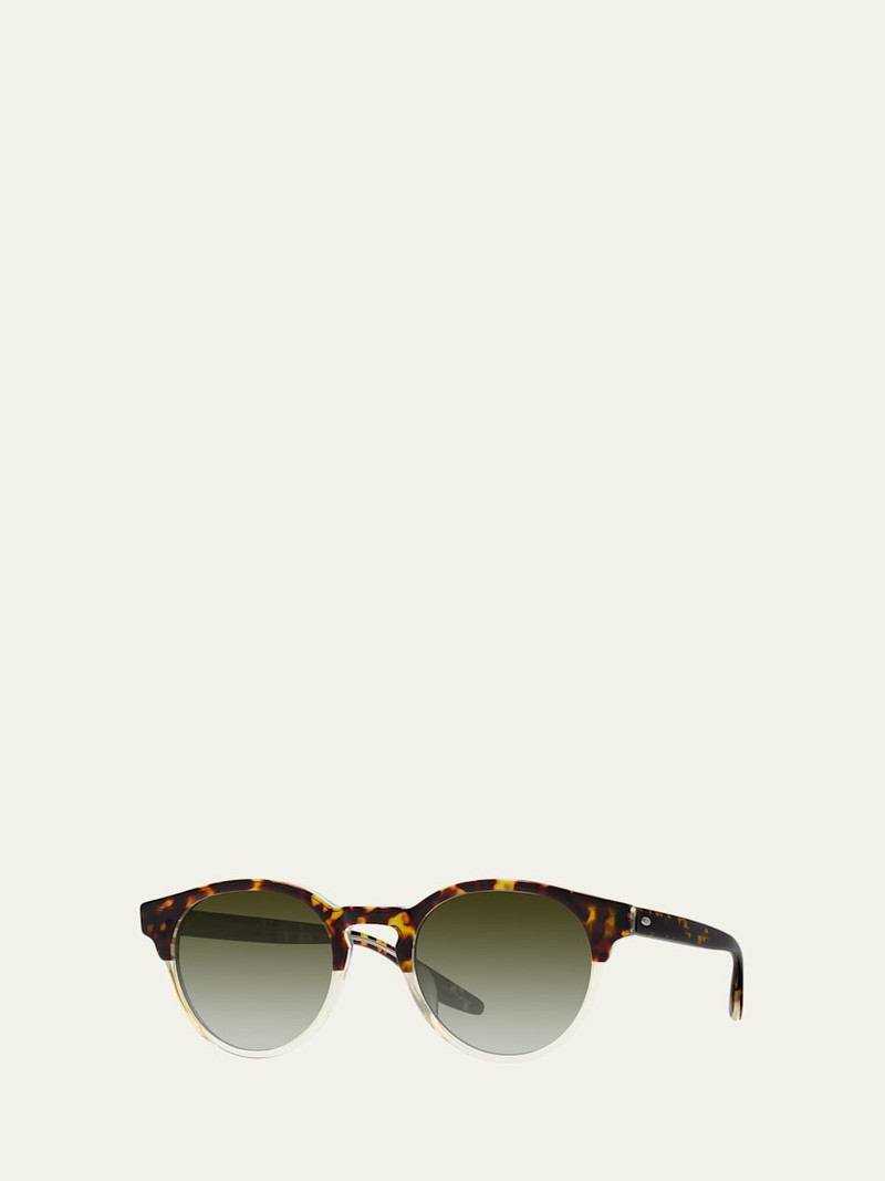BARTON PERREIRA Beckford 49mm Round Acetate Sunglasses outlook