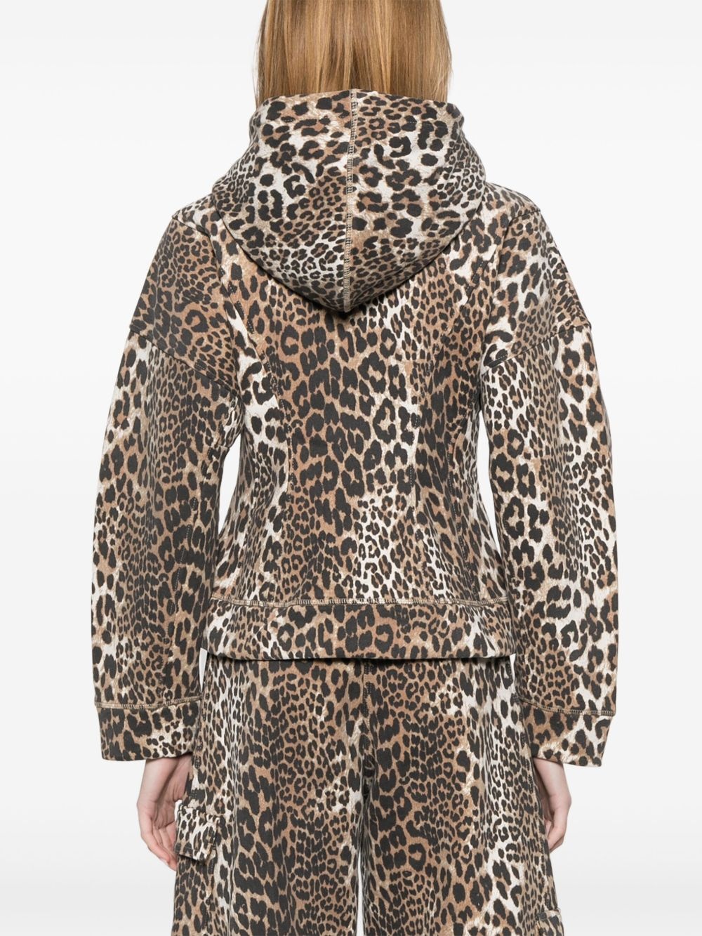 leopard-print hoodie - 4