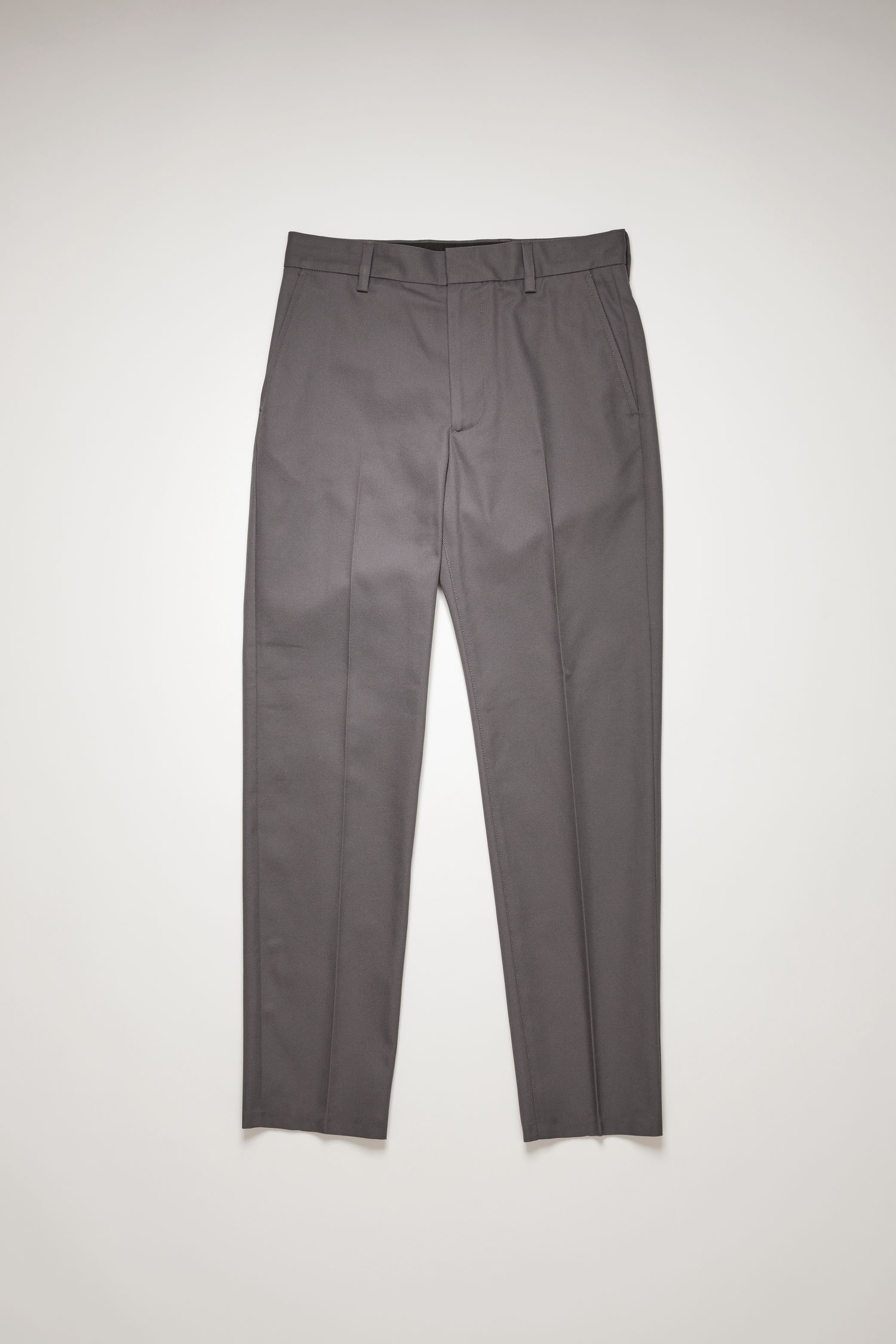 Slim-fit twill chinos grey - 1