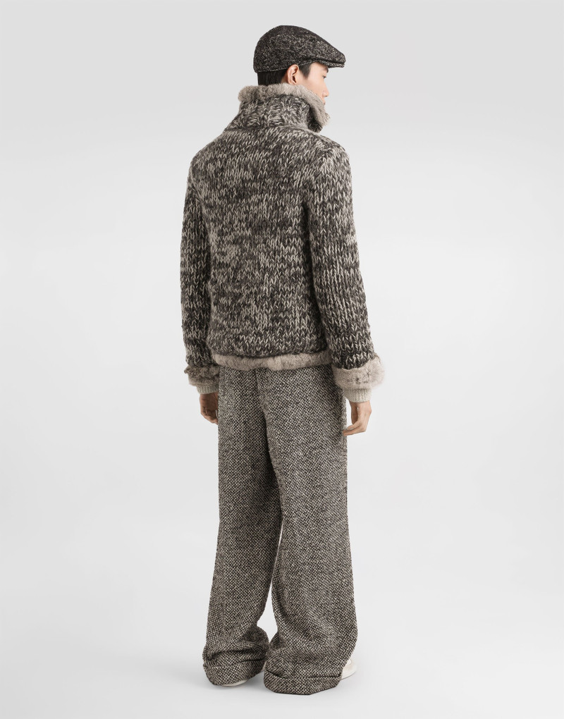 Wool blend dotted trousers 3