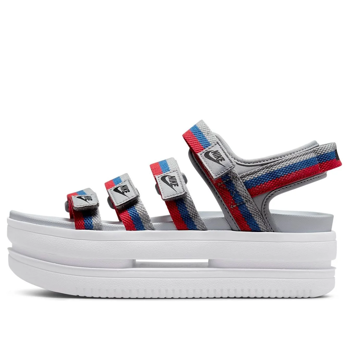(WMNS) Nike Icon Classic Sandal 'Metallic Silver Game Royal' DH0224-003 - 1