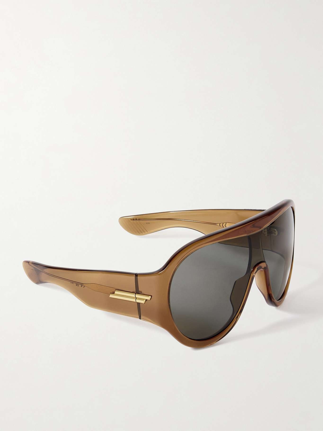 Aviator-style acetate sunglasses Brown - 3