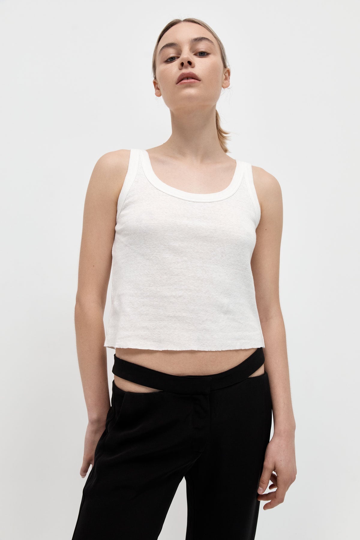 Zip Detail Trousers - Black - 2