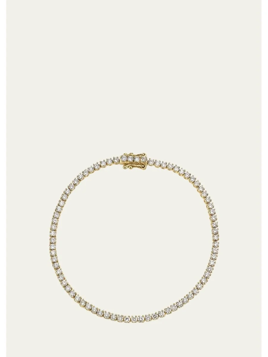 18k Yellow Gold Diamond Hepburn Bracelet - 1