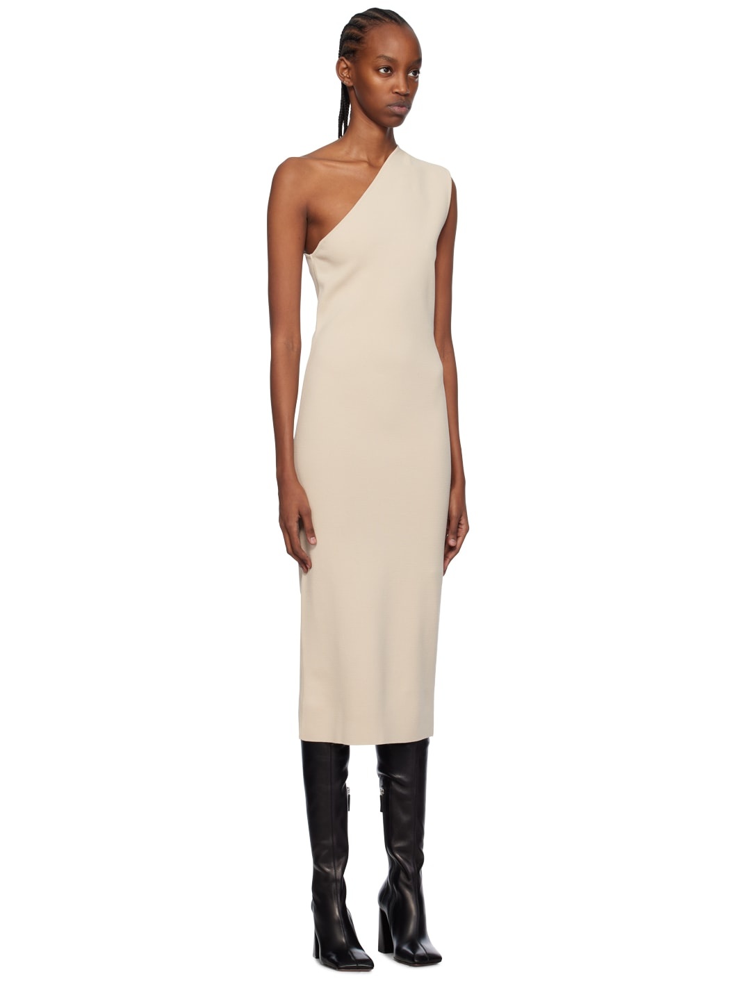 Beige Arriba Midi Dress - 2