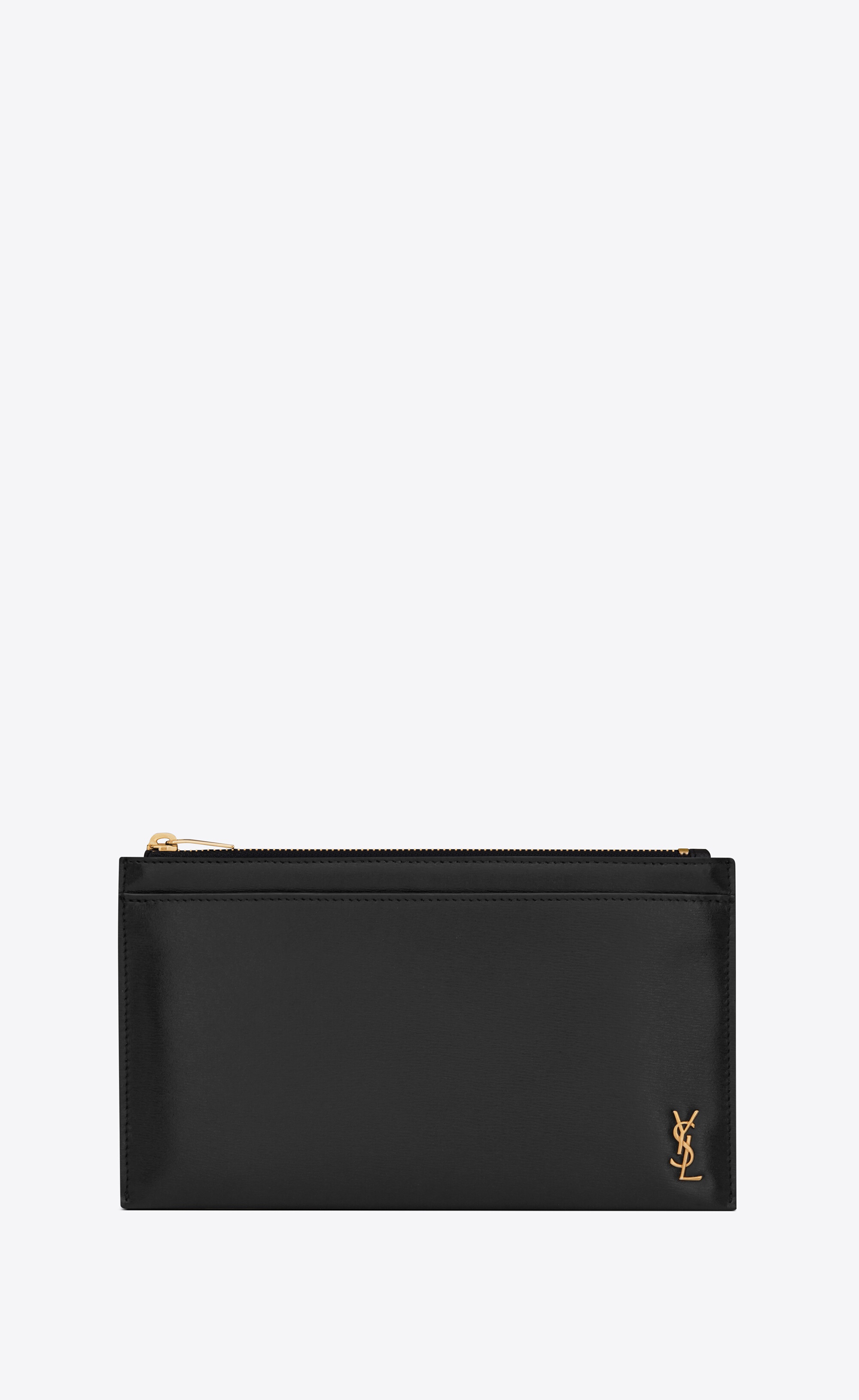 tiny monogram bill pouch in shiny leather - 1