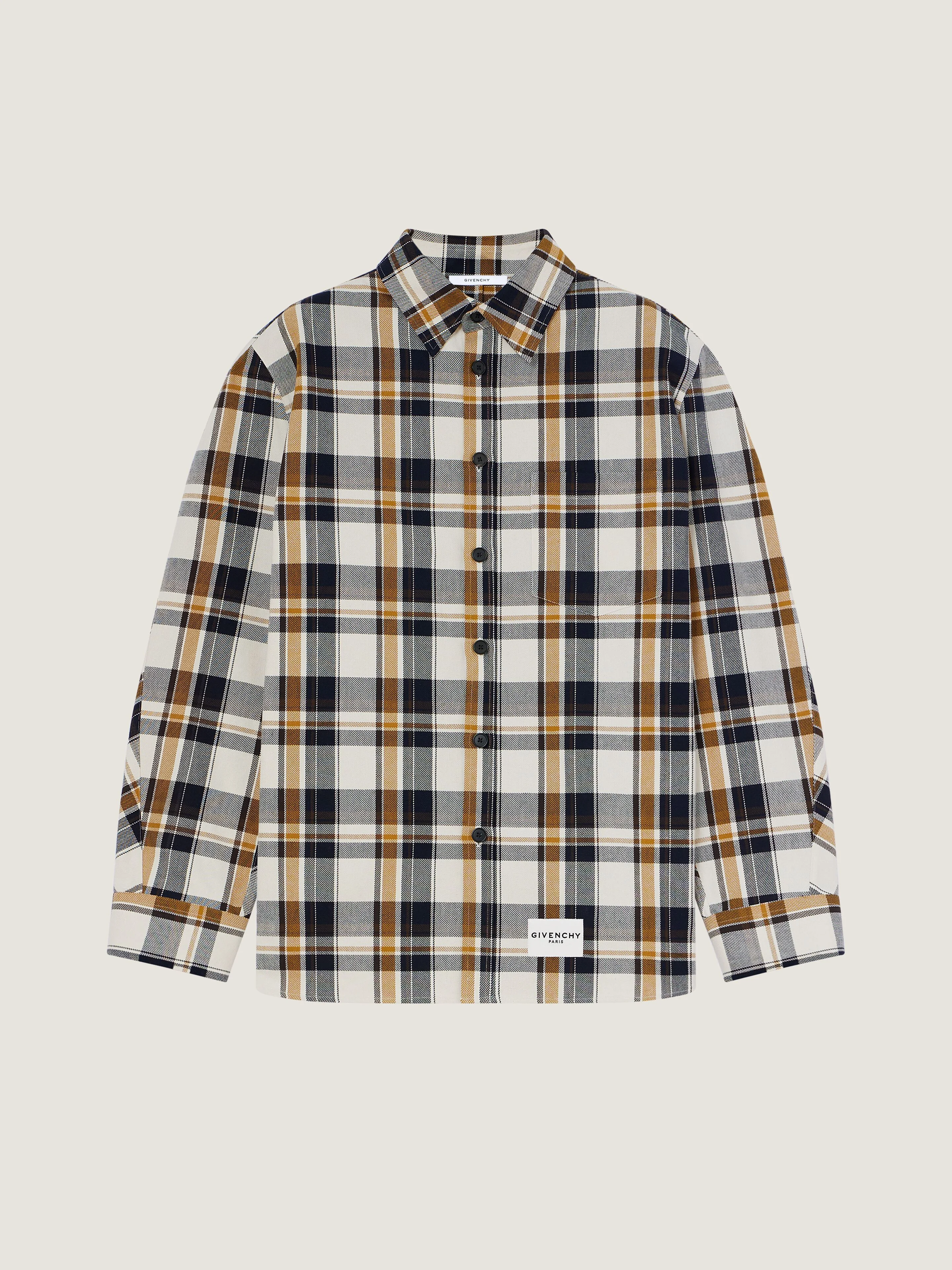 COUTURE SEAM CHECKED OVERSHIRT IN COTTON - 1