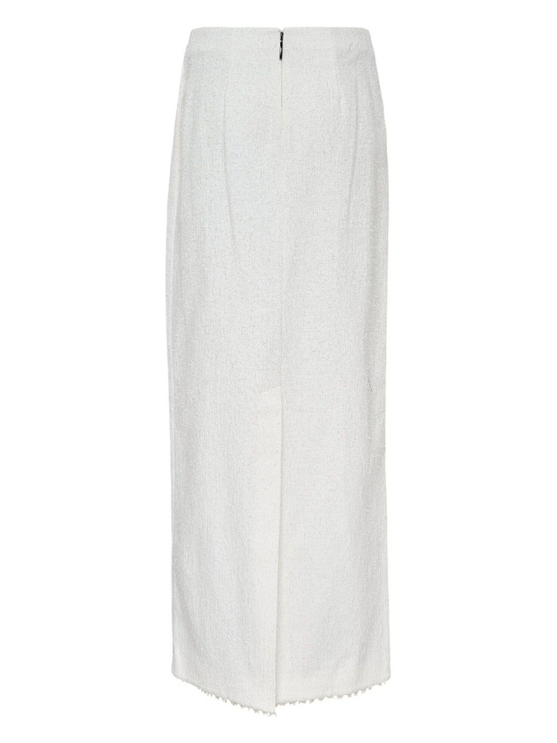 MSGM textured straight skirt outlook