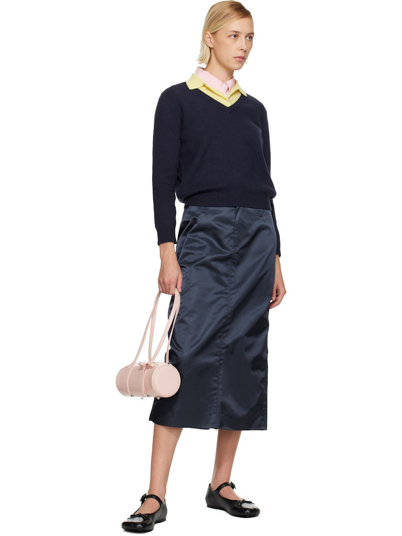 SANDY LIANG Navy Ravenna Midi Skirt outlook