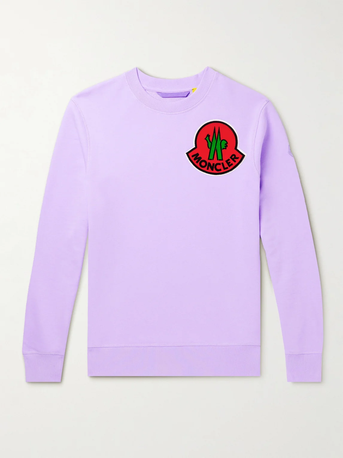 2 Moncler 1952 Logo-Flocked Cotton-Jersey Sweatshirt - 1