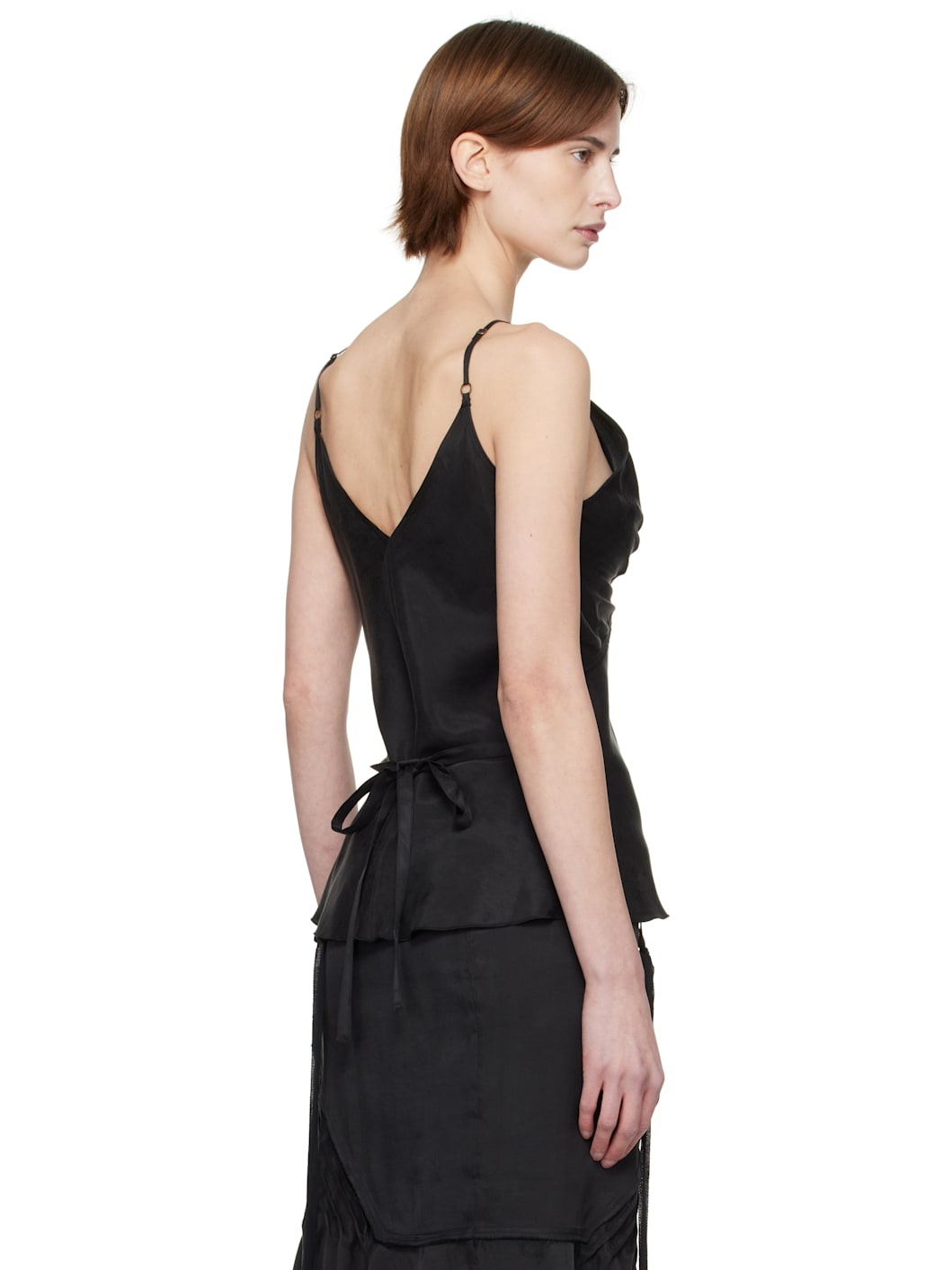 Black Elisir Slip Tank Top - 3