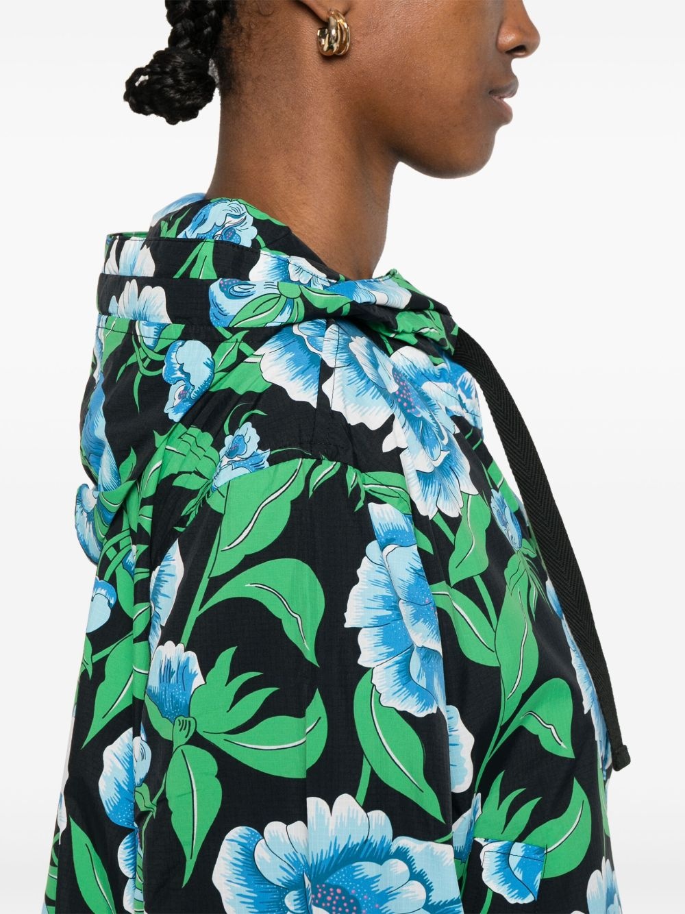 Kenzo Peonies-print windbreaker - 5